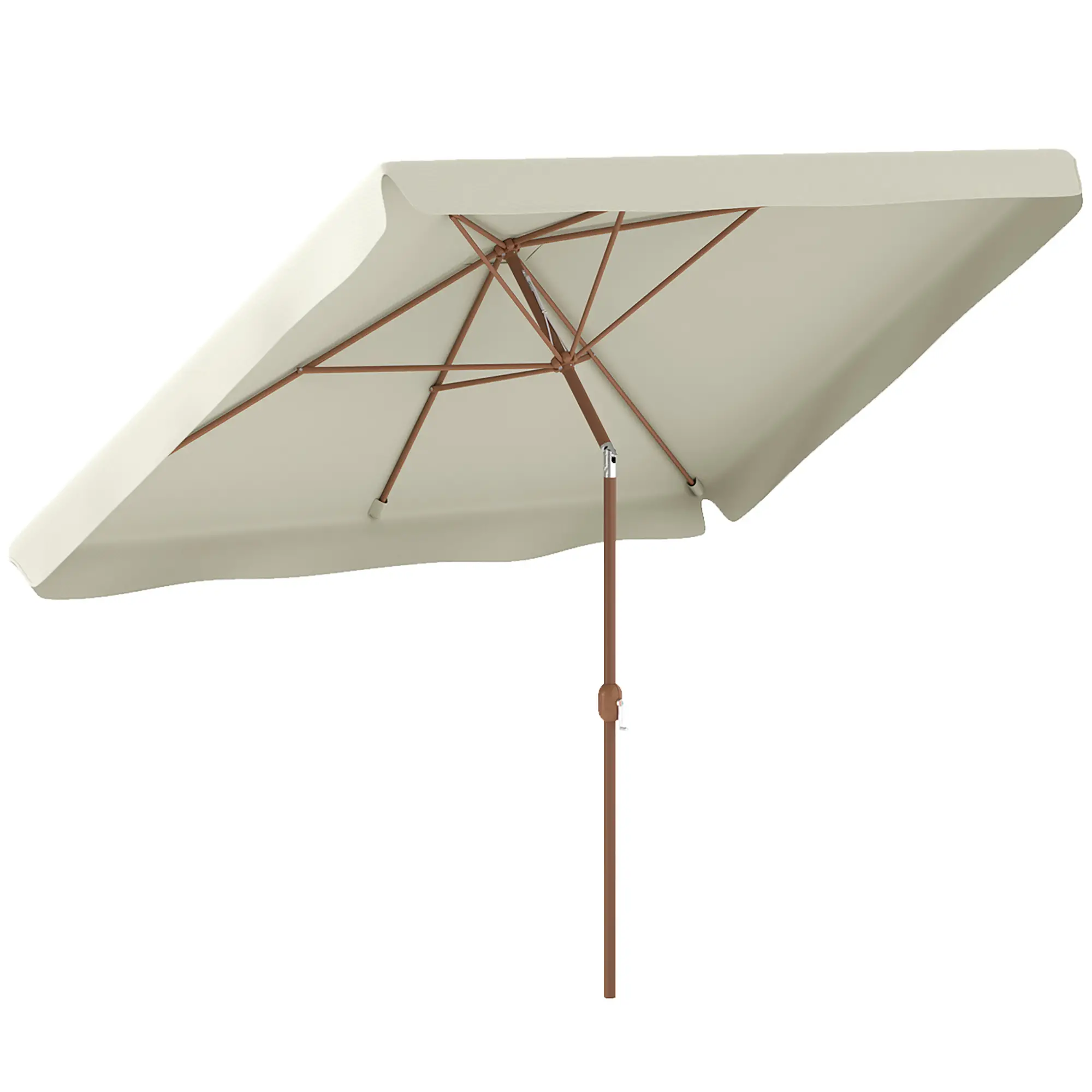 Patio Umbrella 118.1" x 78.7", UV50+ Protection, Beige - Image 11