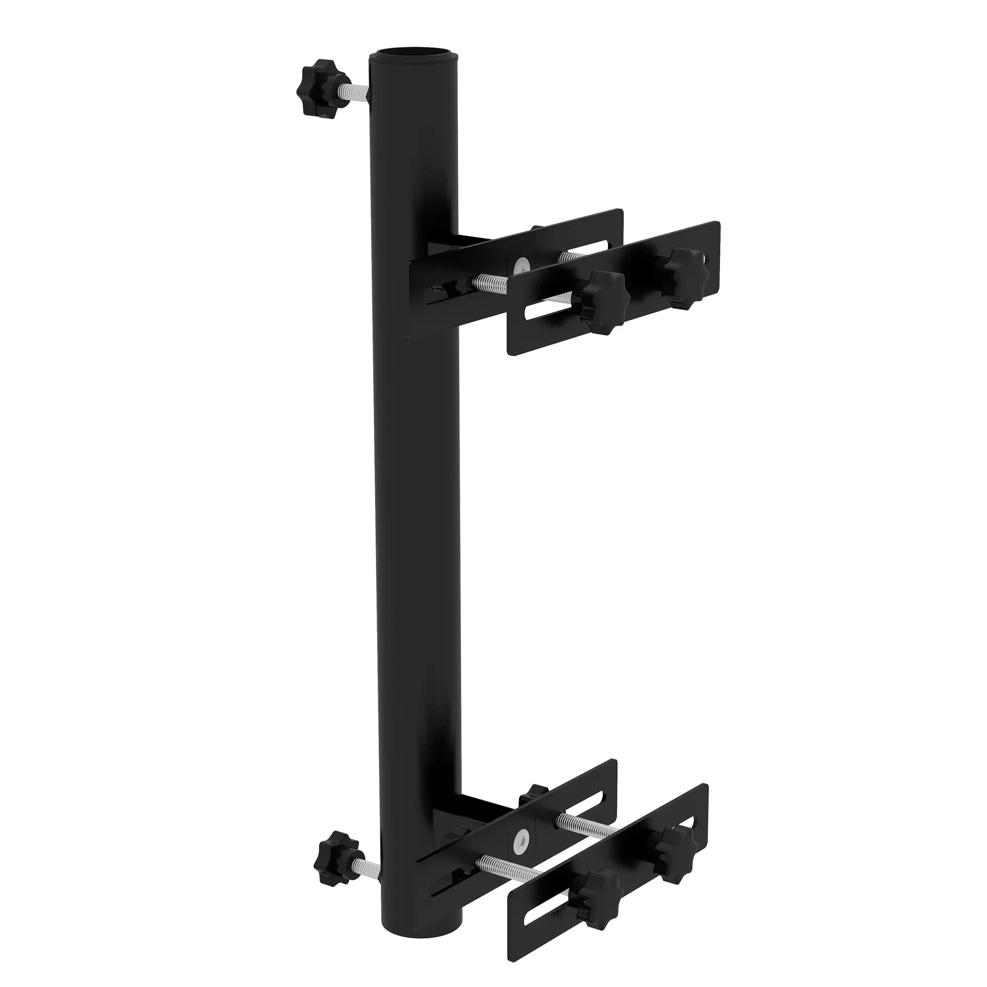 Patio Umbrella Holder Stand, Deck Railing Mount Bracket, Adjustable Clamps, Black - Image 11