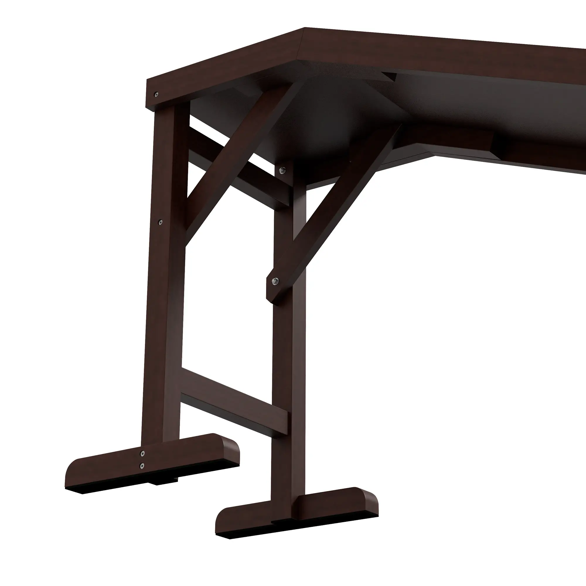 Pet Ramp Bed Steps, Non-Slip Carpet Top, Pine Wood, 74"L x 16"W x 25"H, Brown - Image 10