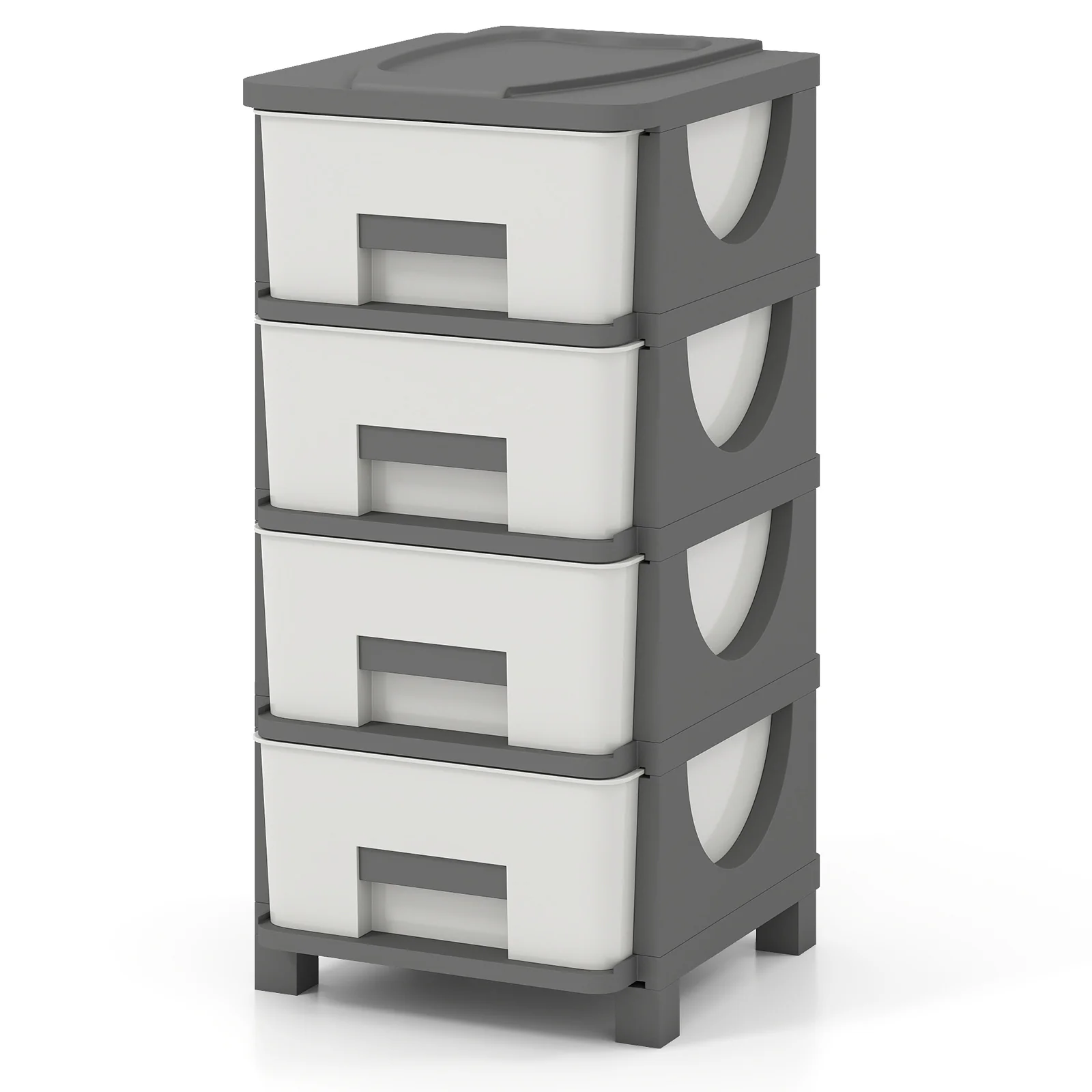 Plastic Storage Drawer Cabinet Side Table - Image 4