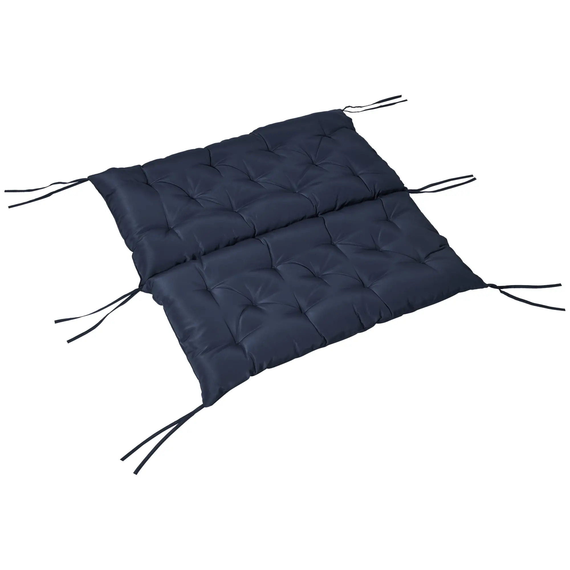 Porch Swing Cushion, Garden Bench Cushion with Backrest, Non-Slip 2-Seater, 39.4" x 38.6", Dark Blue - Image 11