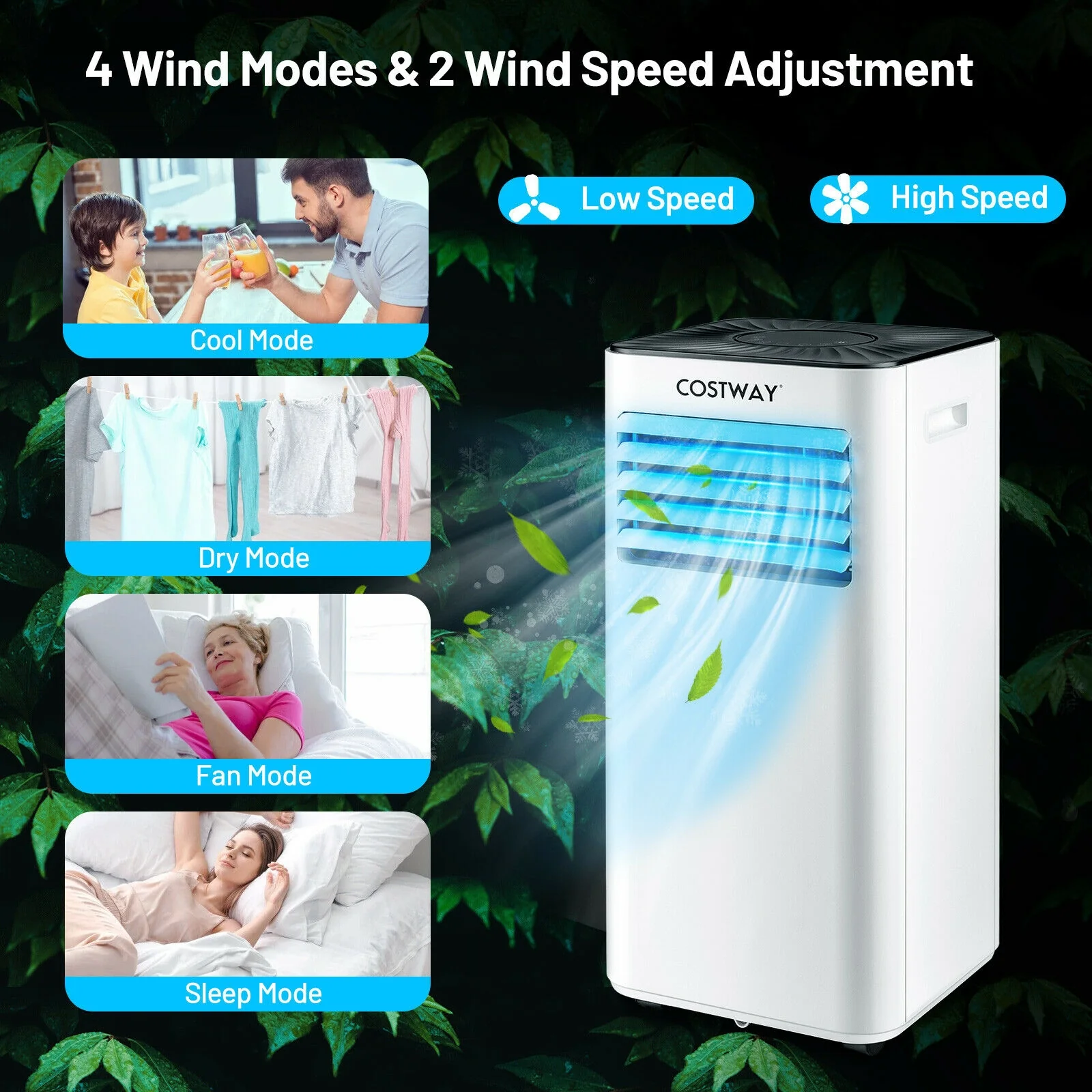 Portable Air Conditioner, 10000 BTU, White - Image 3