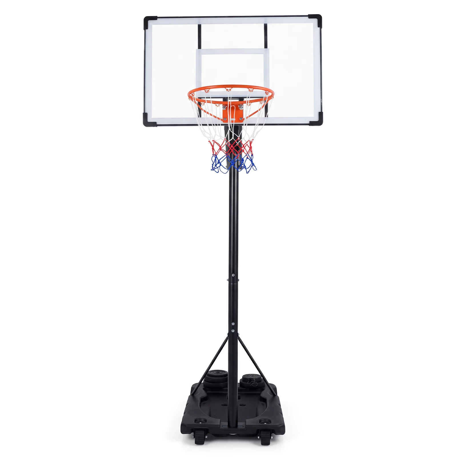 Portable Basketball Hoop, 10 Feet, Outdoor For Adults, Black - Image 2