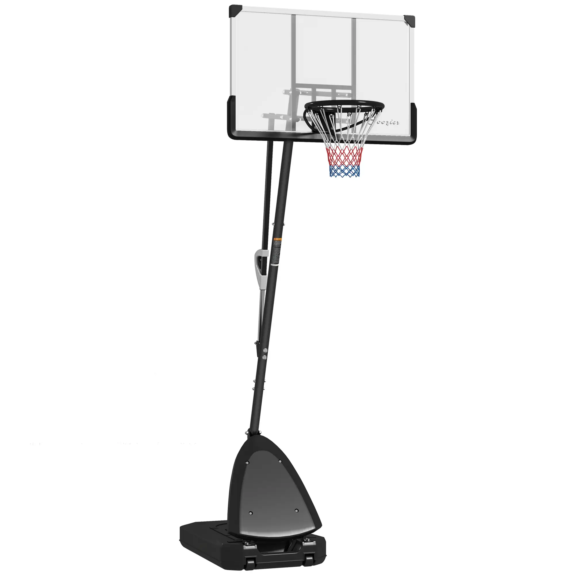 Portable Basketball Hoop, 5-10ft, 44" Shatterproof Backboard, Wheels - Image 11