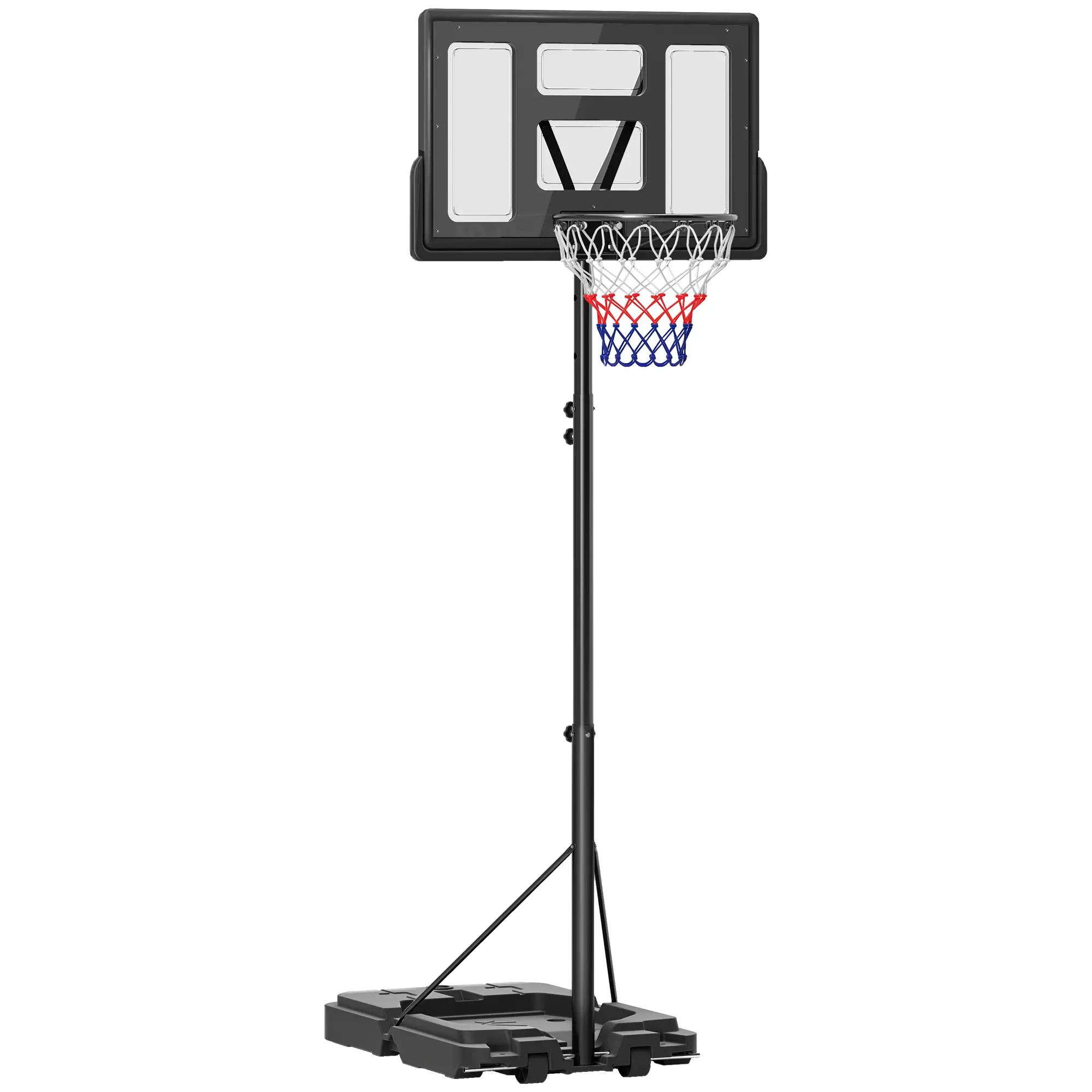 Portable Basketball Hoop, 7.5-10ft, 43" Backboard, Wheels, for Teens Adults - Image 11