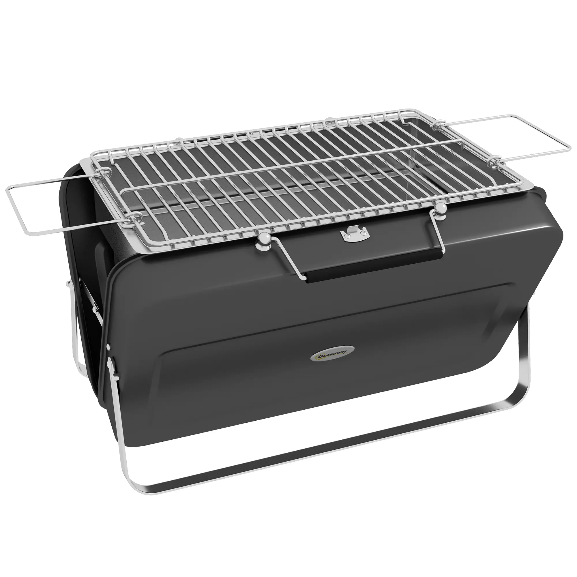 Portable BBQ Grill, Metal, Black - Image 11