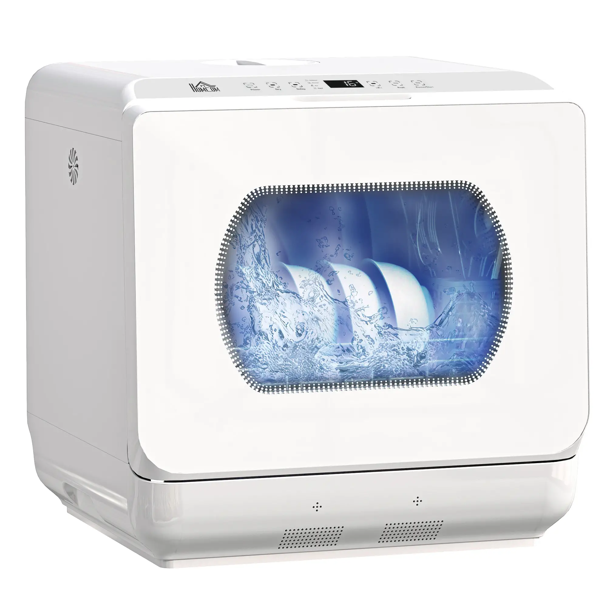 Portable Counter Dishwasher, 4 Place Settings, 5 Programs, Air-Dry - Image 11