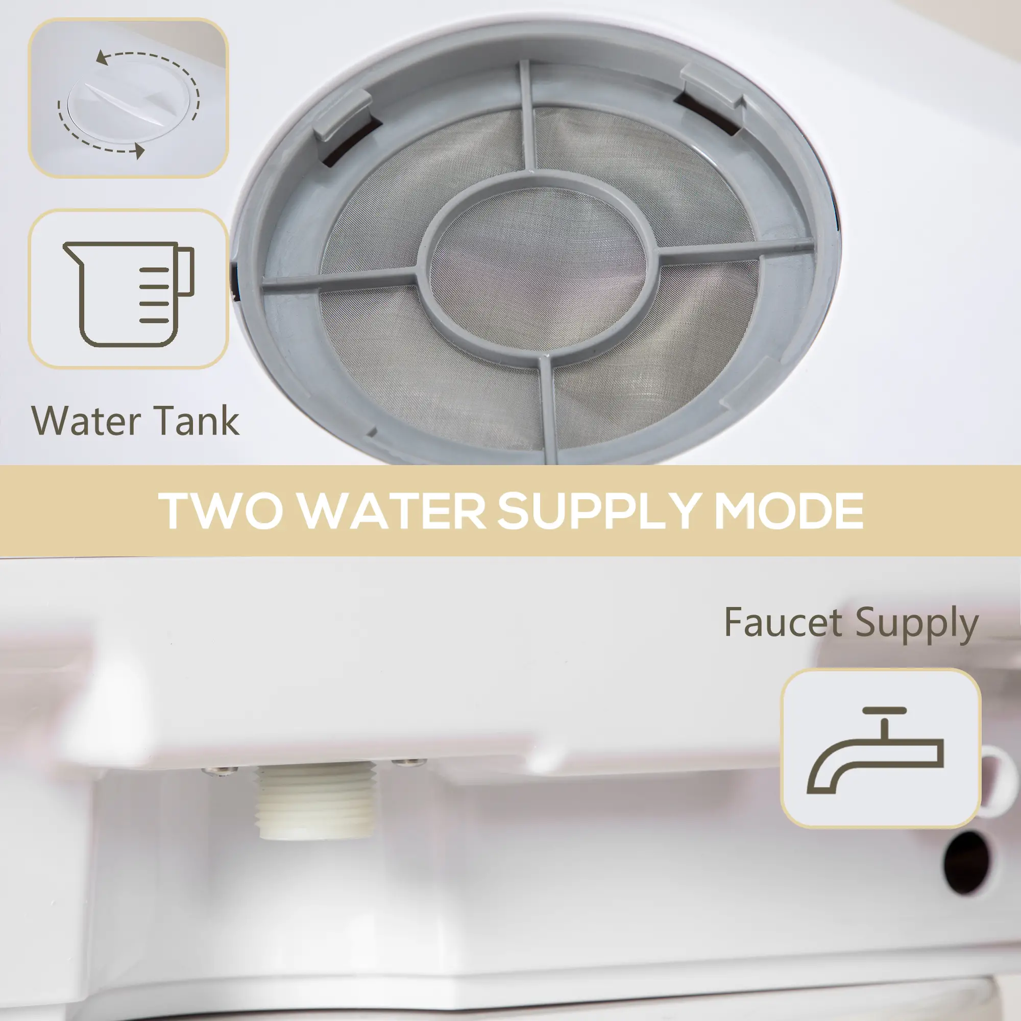 Portable Counter Dishwasher, 4 Place Settings, 5 Programs, Air-Dry, 6L Tank - Image 6