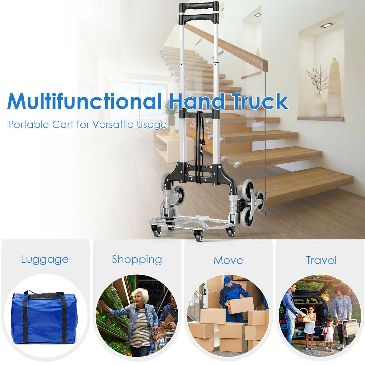 Portable Folding Stair Climbing Hand Truck - Image 3