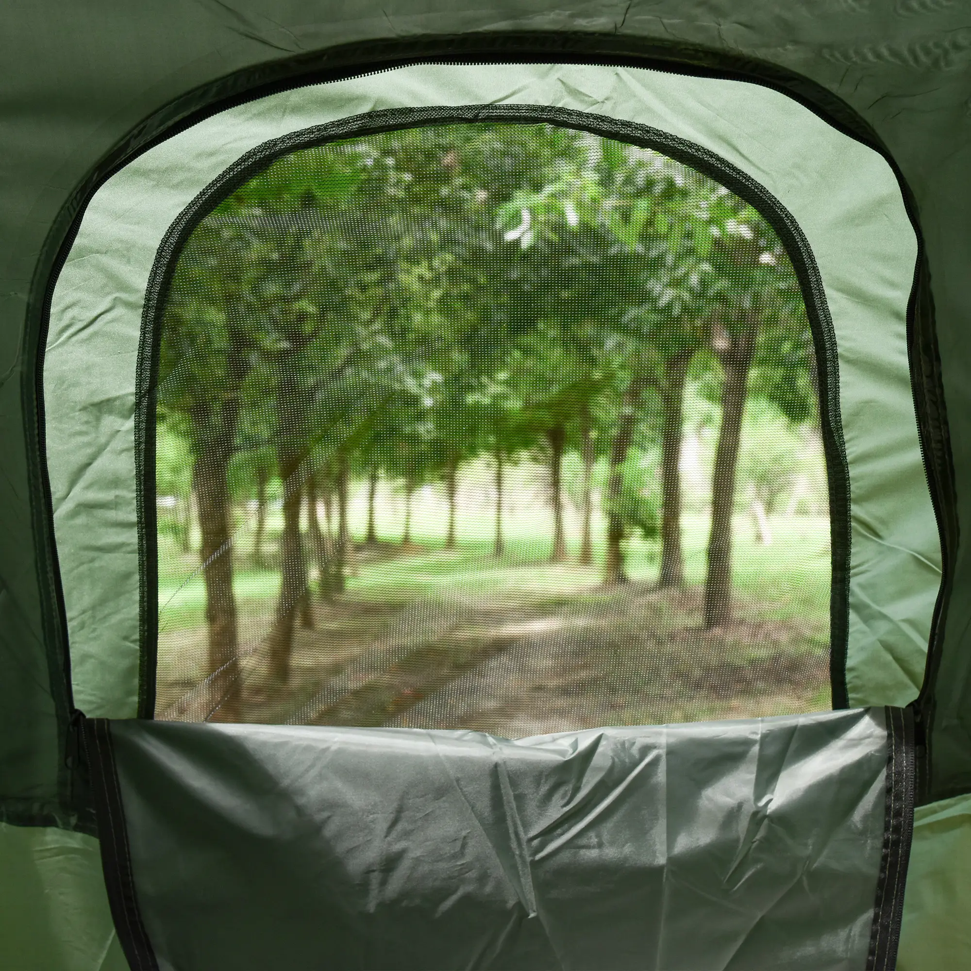 Portable Hiking Tent Camping Bed Cot Combo with Sleep Bag Mattress - Image 9
