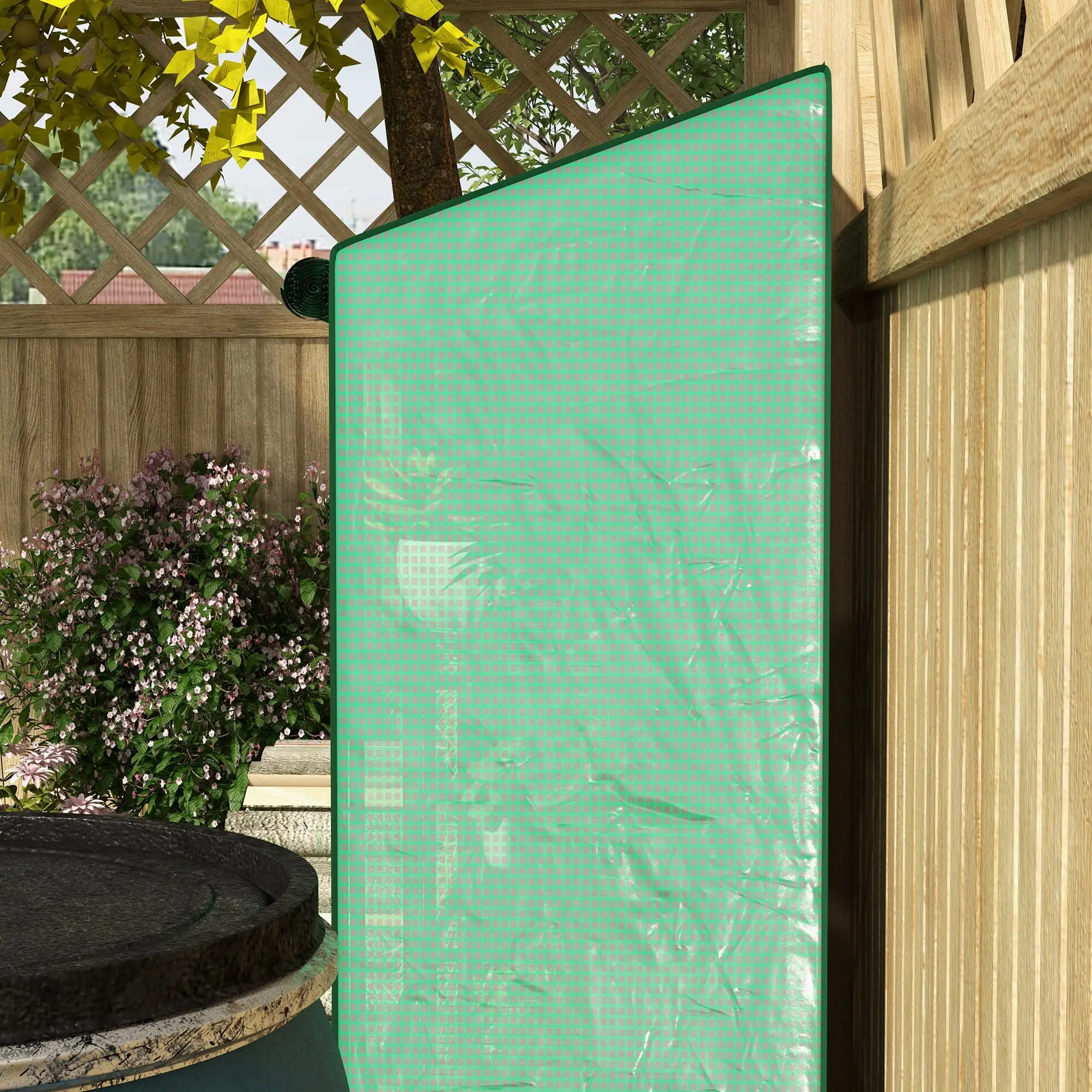 Portable Mini Greenhouse, 3 Tier Shelves, Reinforced PE Cover, 56.3" x 18.1" x 59.4" - Image 10