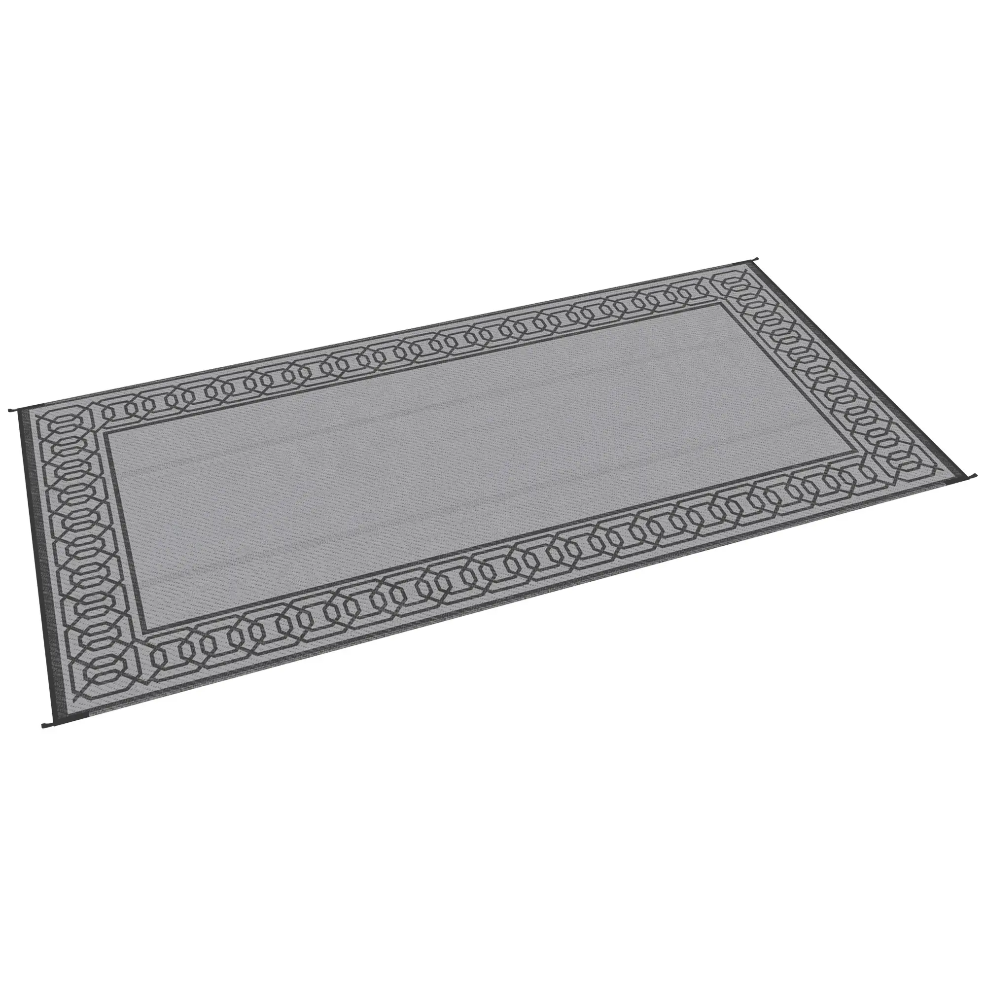Portable Outdoor Rug, 9' x 18', Waterproof, Reversible, Black and Grey - Image 11