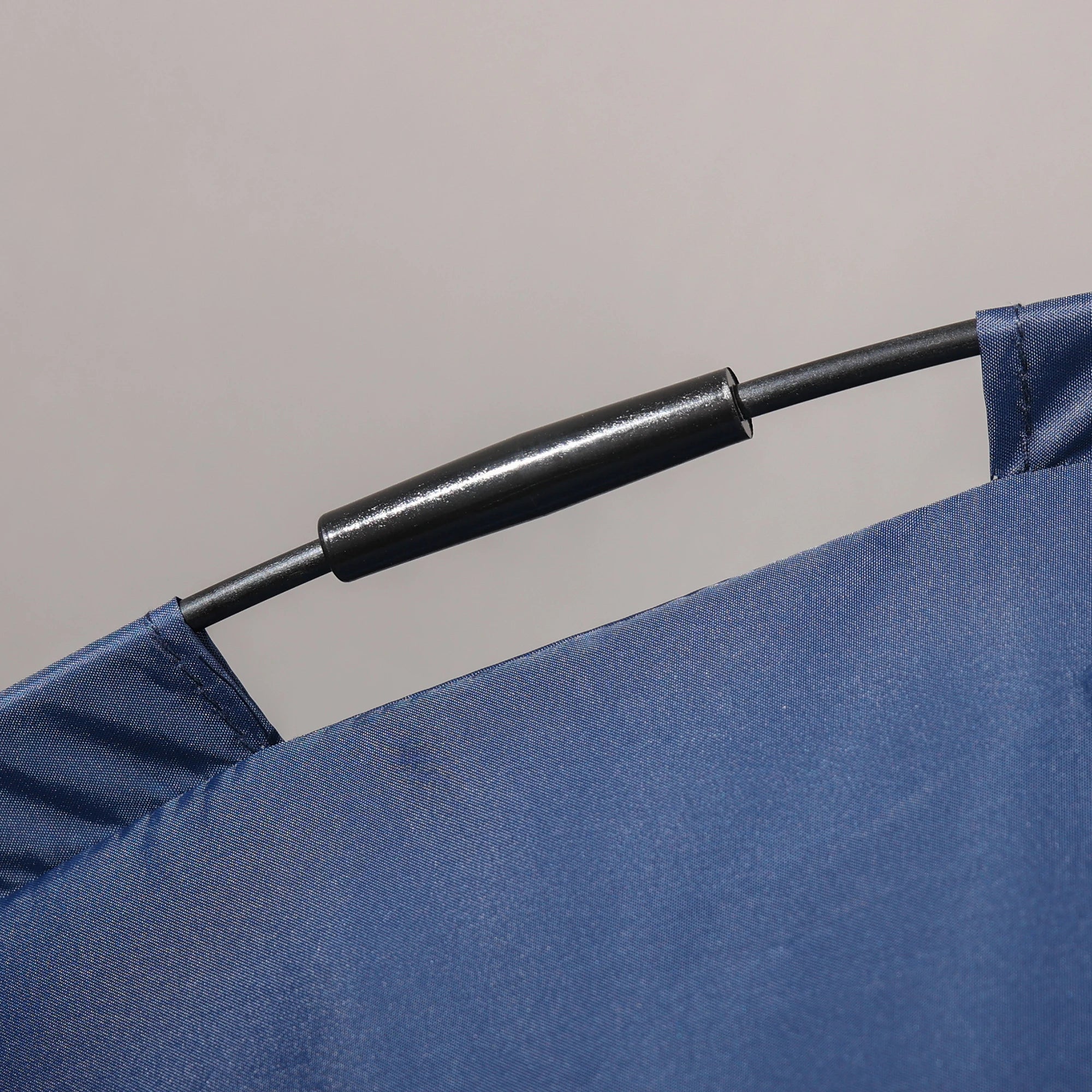 Portable Raised Dog Cot with Canopy, Medium Size, Dark Blue - Image 10