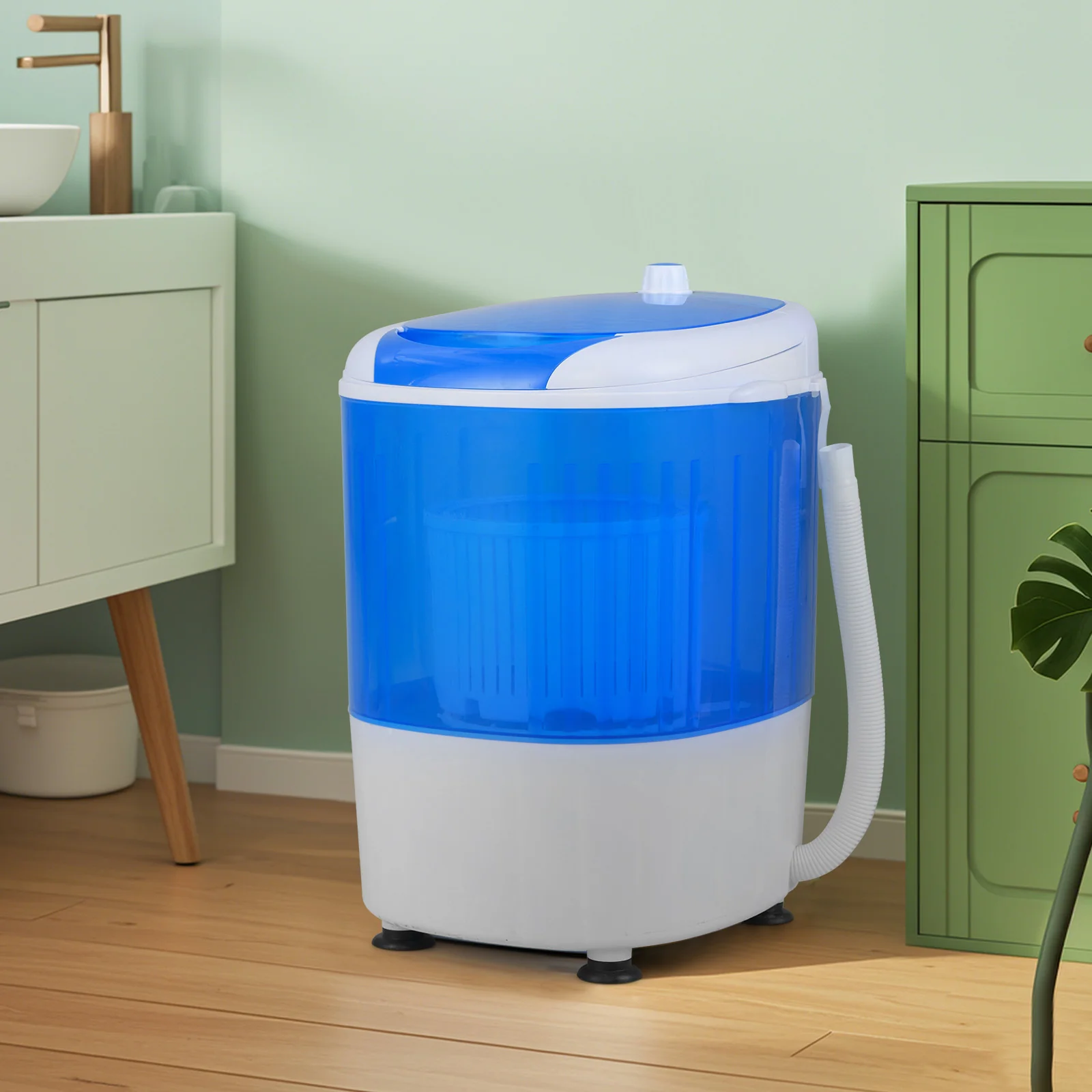 Portable Semi Auto Washing Machine, 5.5 lbs, Blue - Image 2