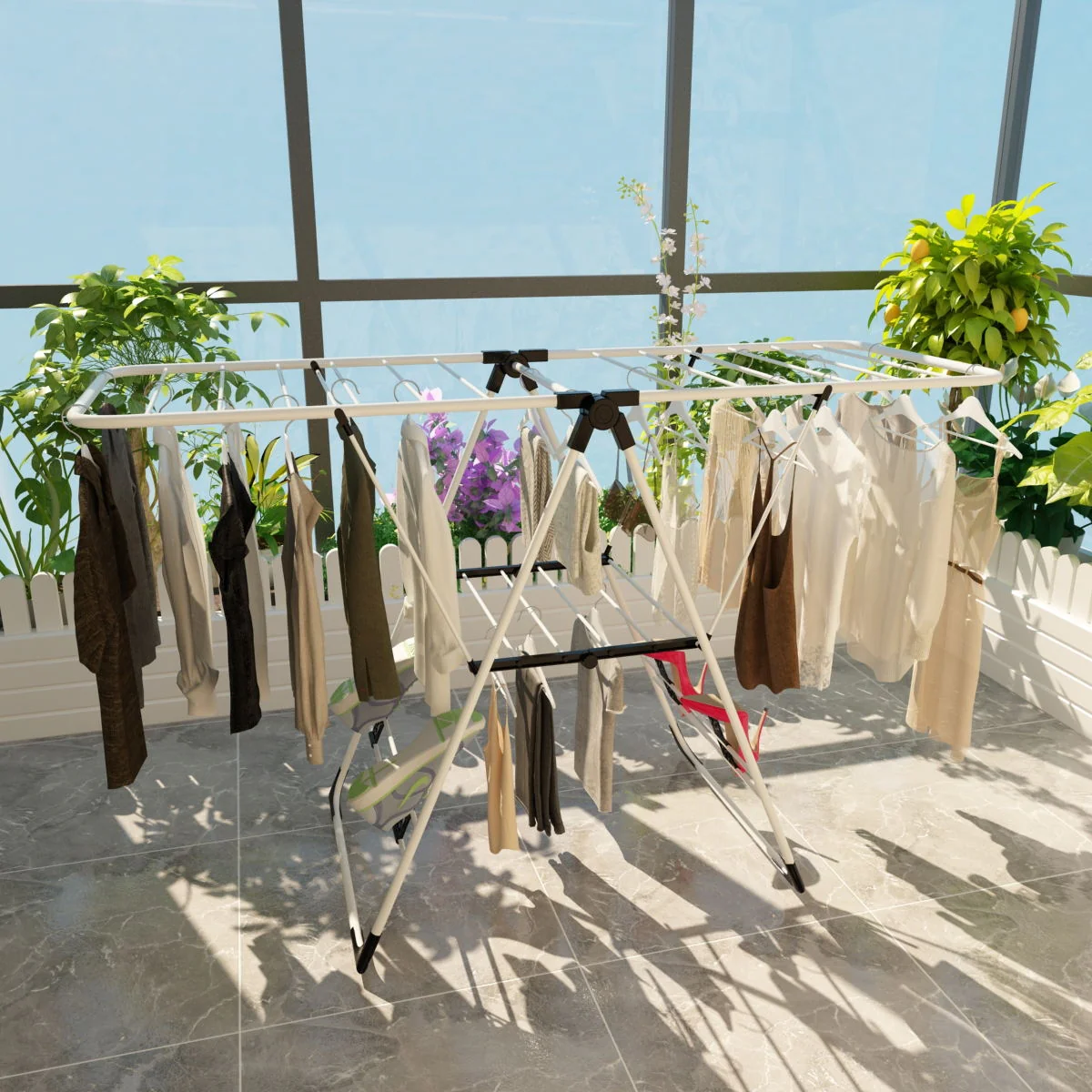Portable Storage Drying Rack, Laundry Clothes - Image 3
