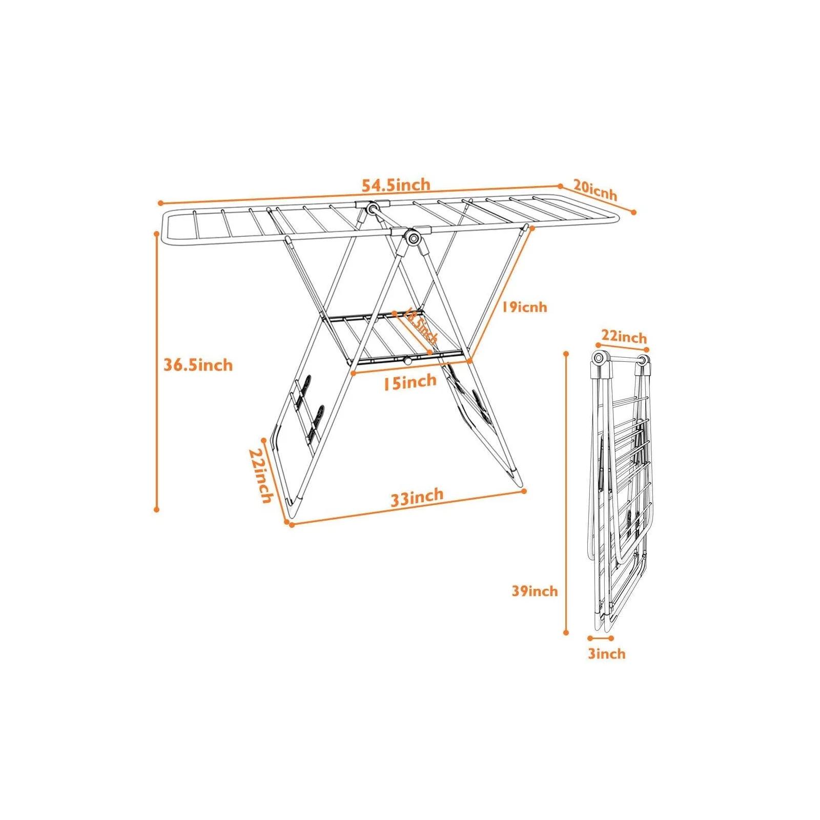 Portable Storage Drying Rack, Laundry Clothes - Image 6