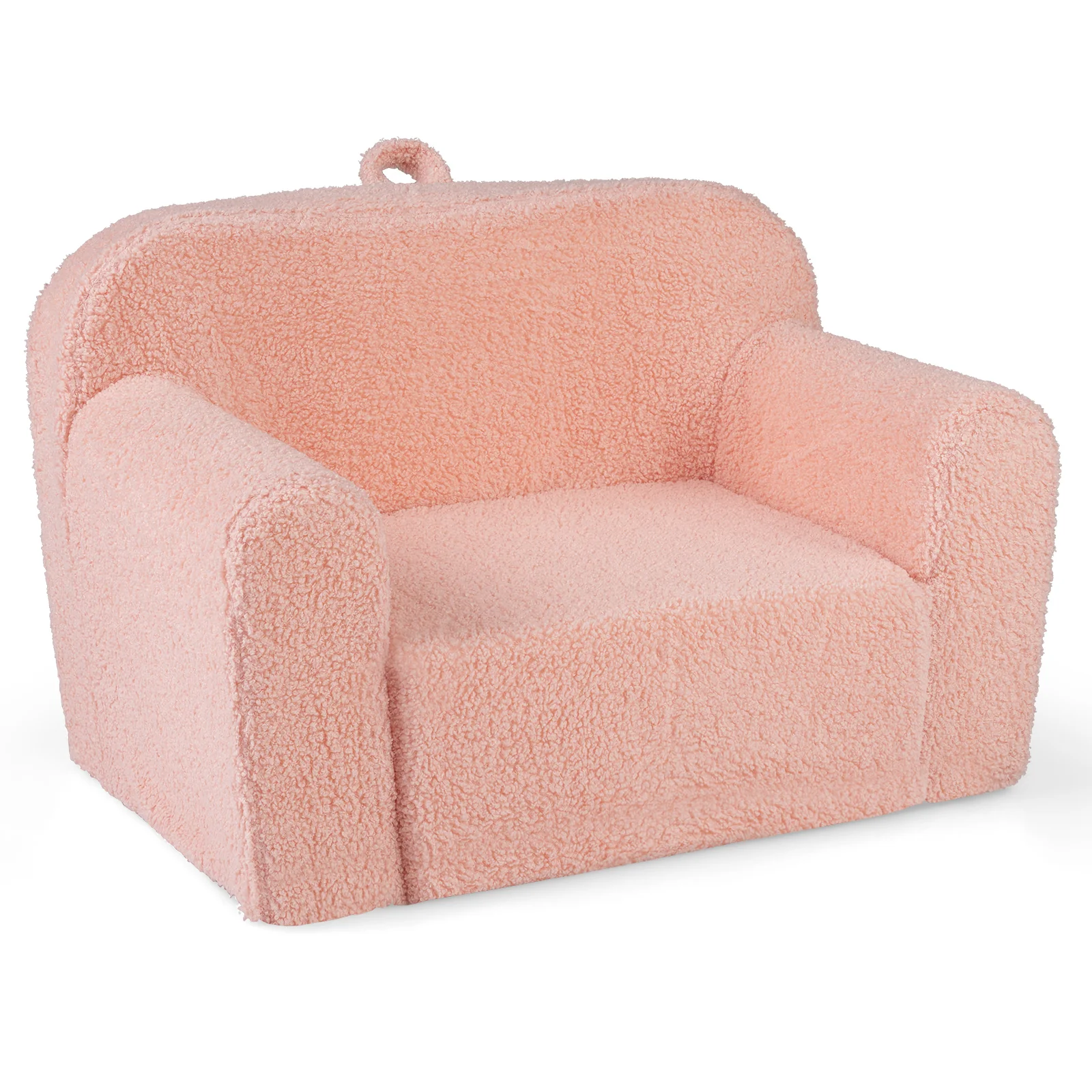 Portable Toddler Sofa, Anti-Slip Base, Pink