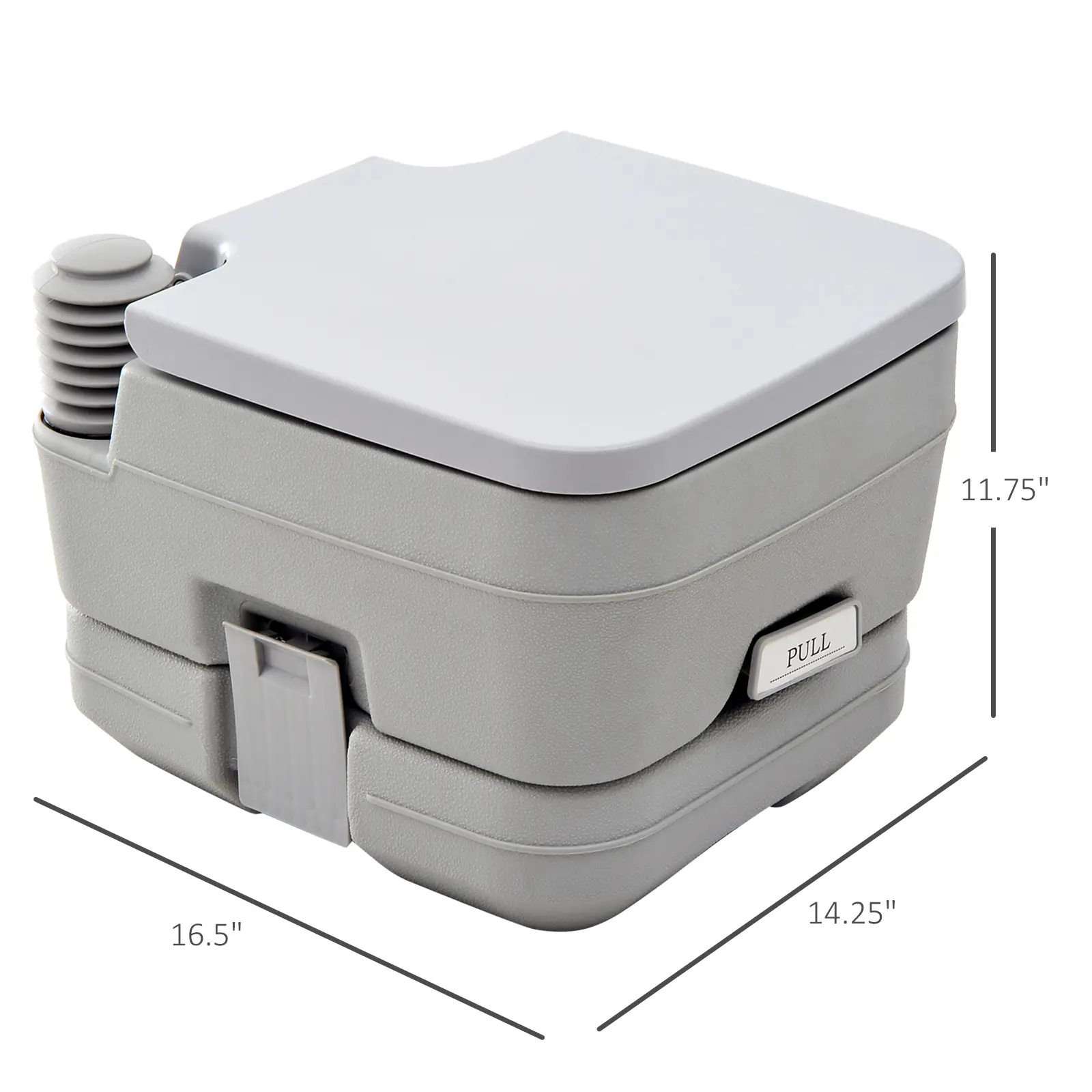 Portable Travel Toilet, Flushable Tank, Camping, Boating, 2.6 Gallon (10L) - Image 3