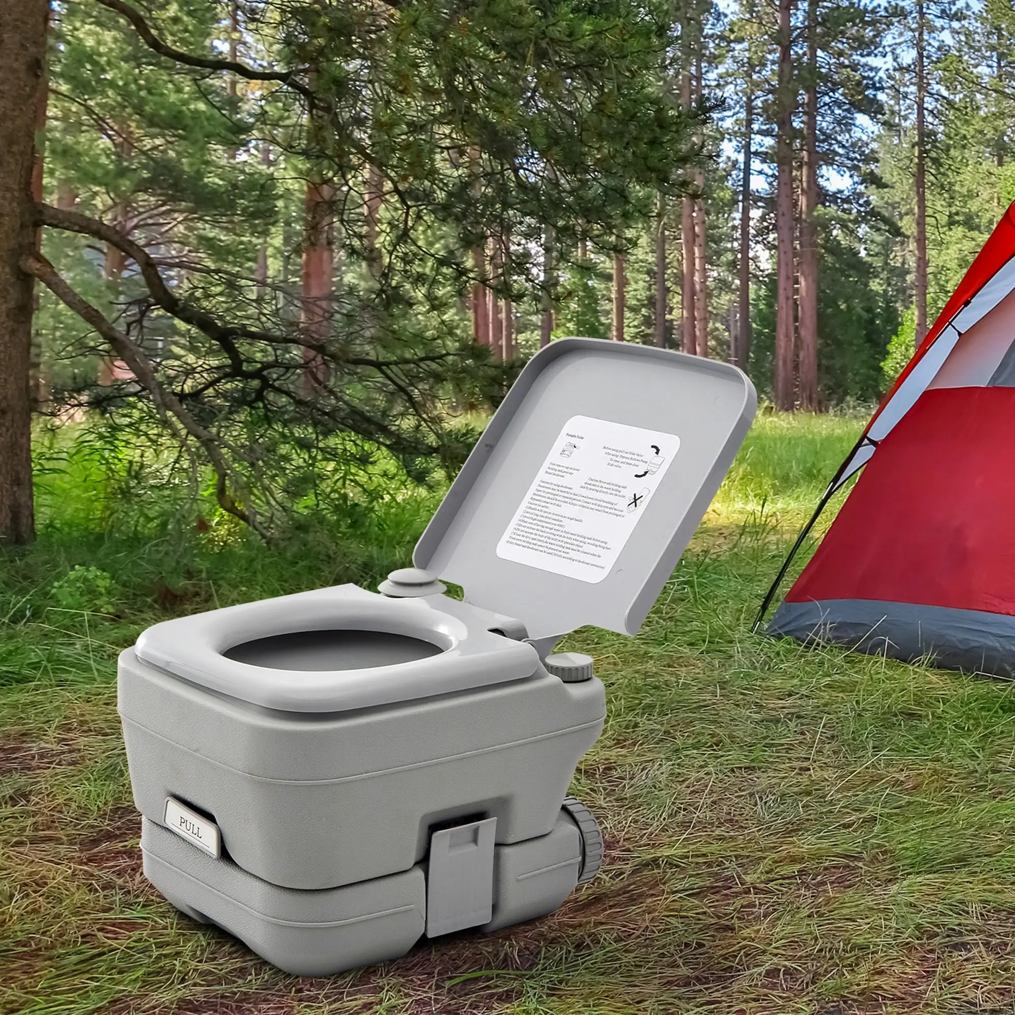 Portable Travel Toilet, Flushable Tank, Camping, Boating, 2.6 Gallon (10L) - Image 8