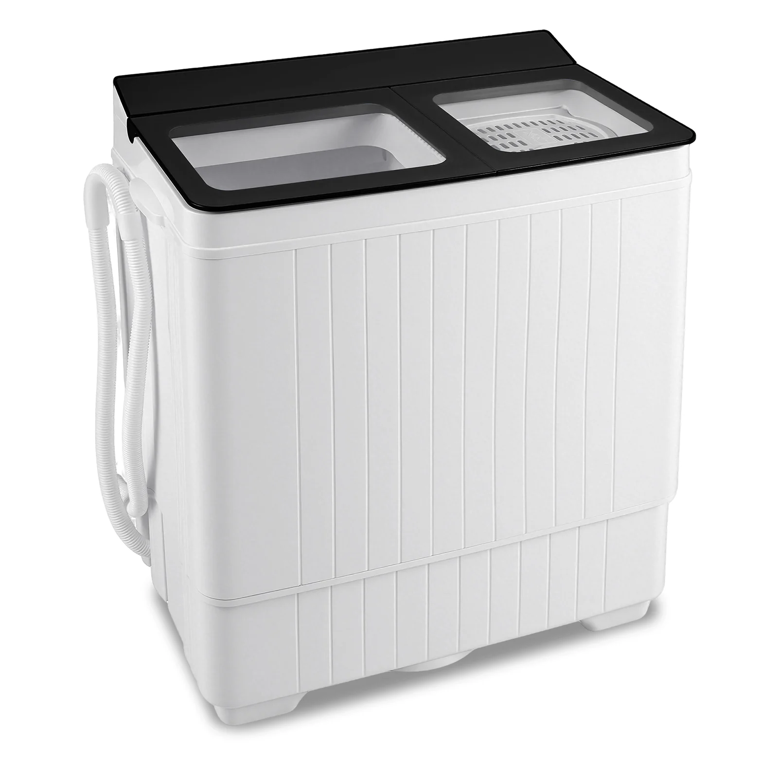Portable Washing Machine with 18 LBS Washer and 8 LBS Spinner Combo, Black