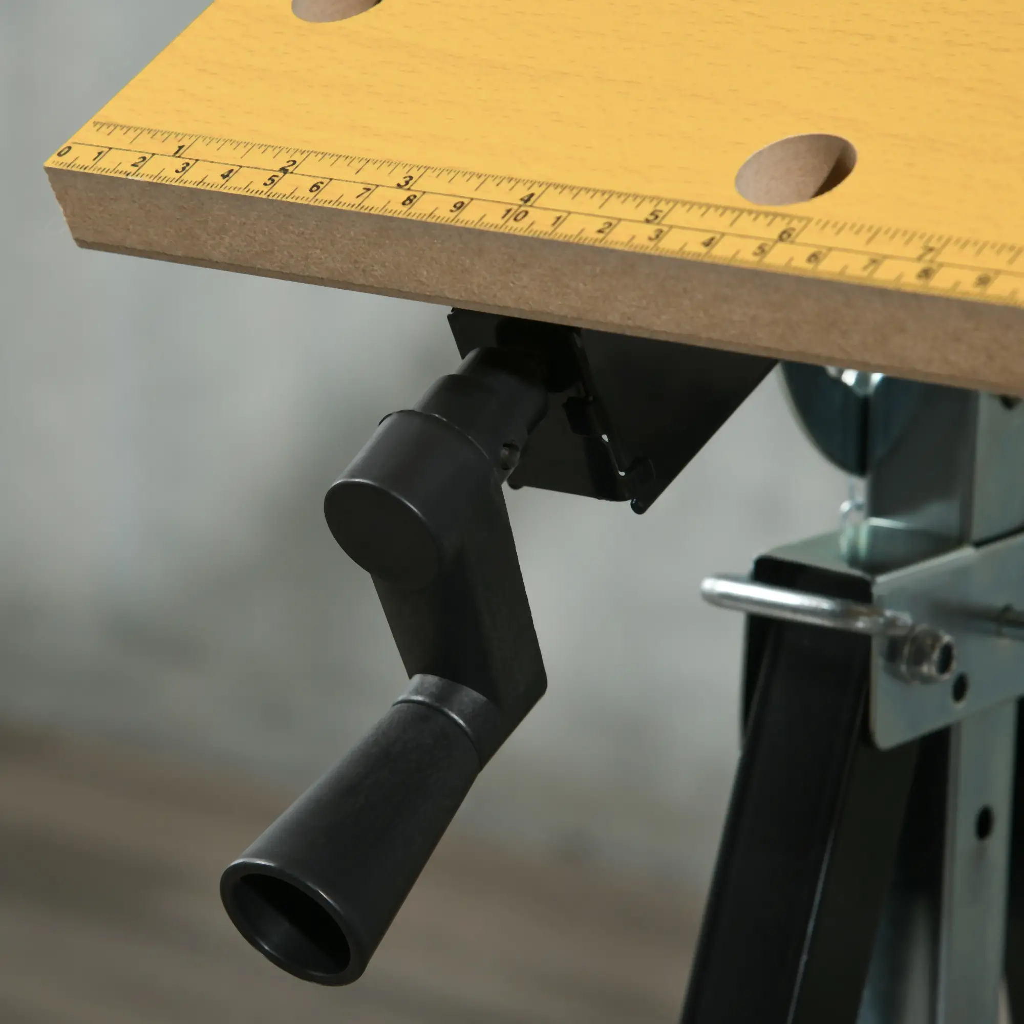 Portable Work Bench, Workshop Tool Stand with 6-Level Height Adjustable Work Table, Carpenter Saw Table with 4 Clamps, Steel Frame, 220lbs Capacity - Image 10