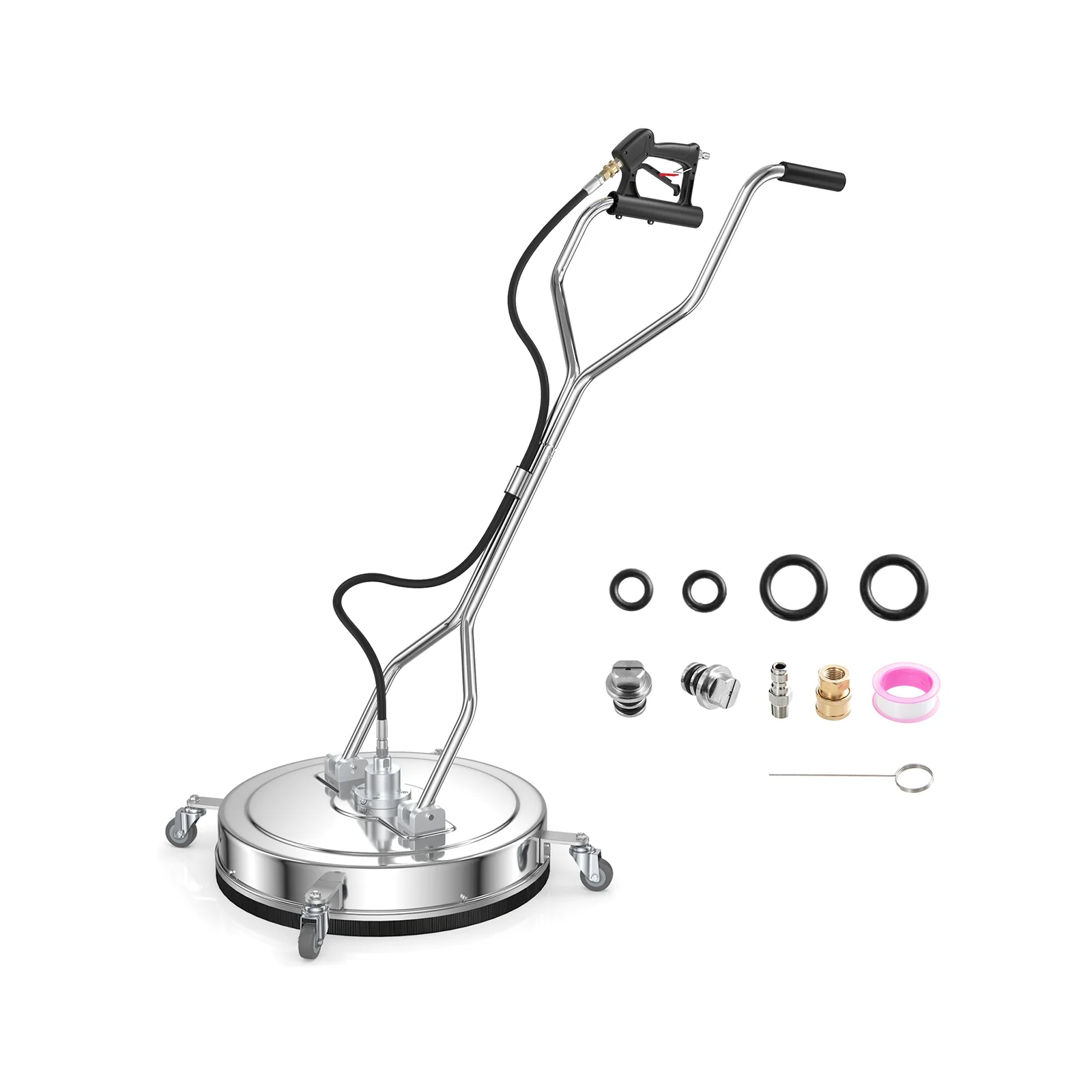 Pressure Washer Surface Cleaner Attachment, Silver - Image 3