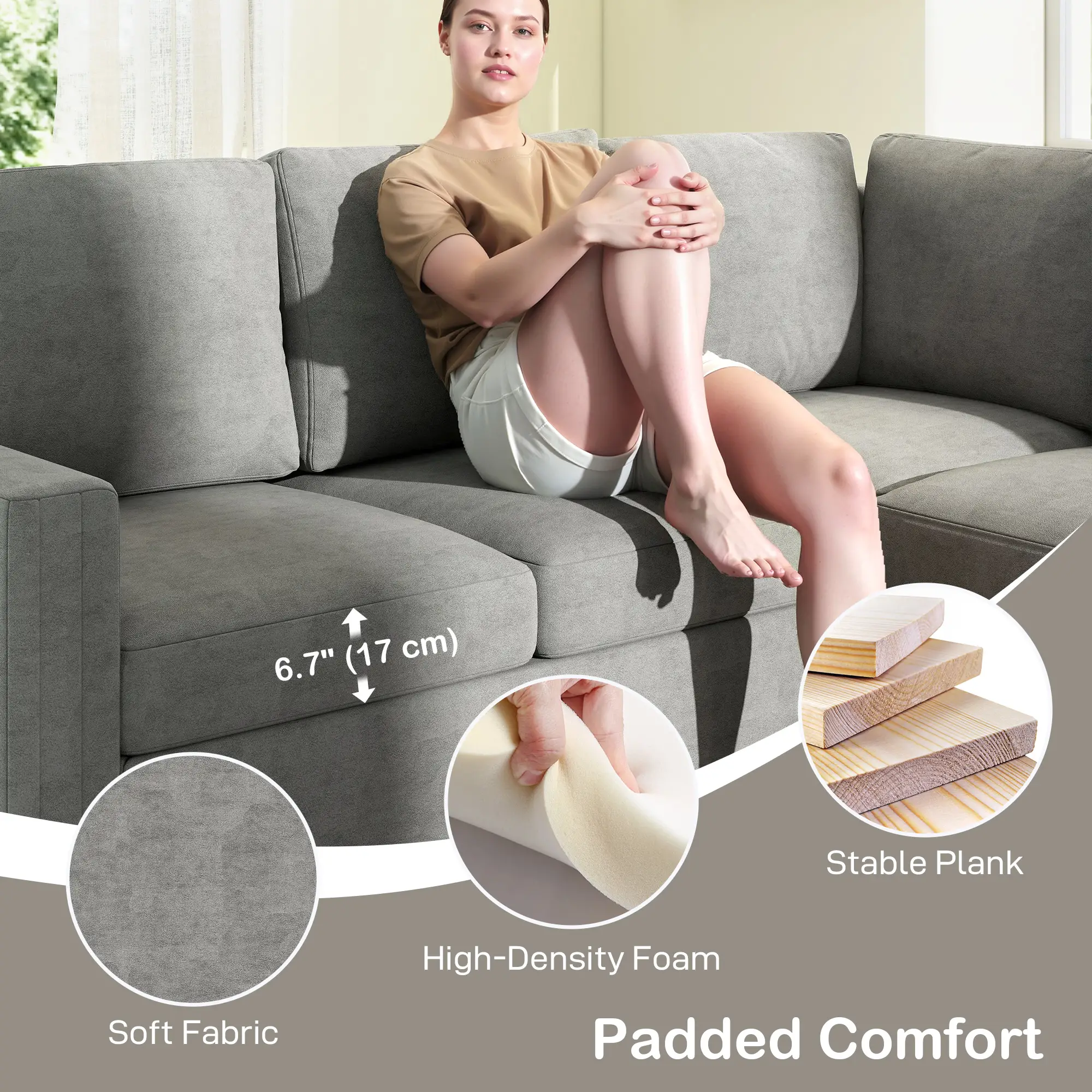 Pull Out Sofa Bed, Sleeper Couch with Storage, Velvet Upholstery, Velvet - Image 7