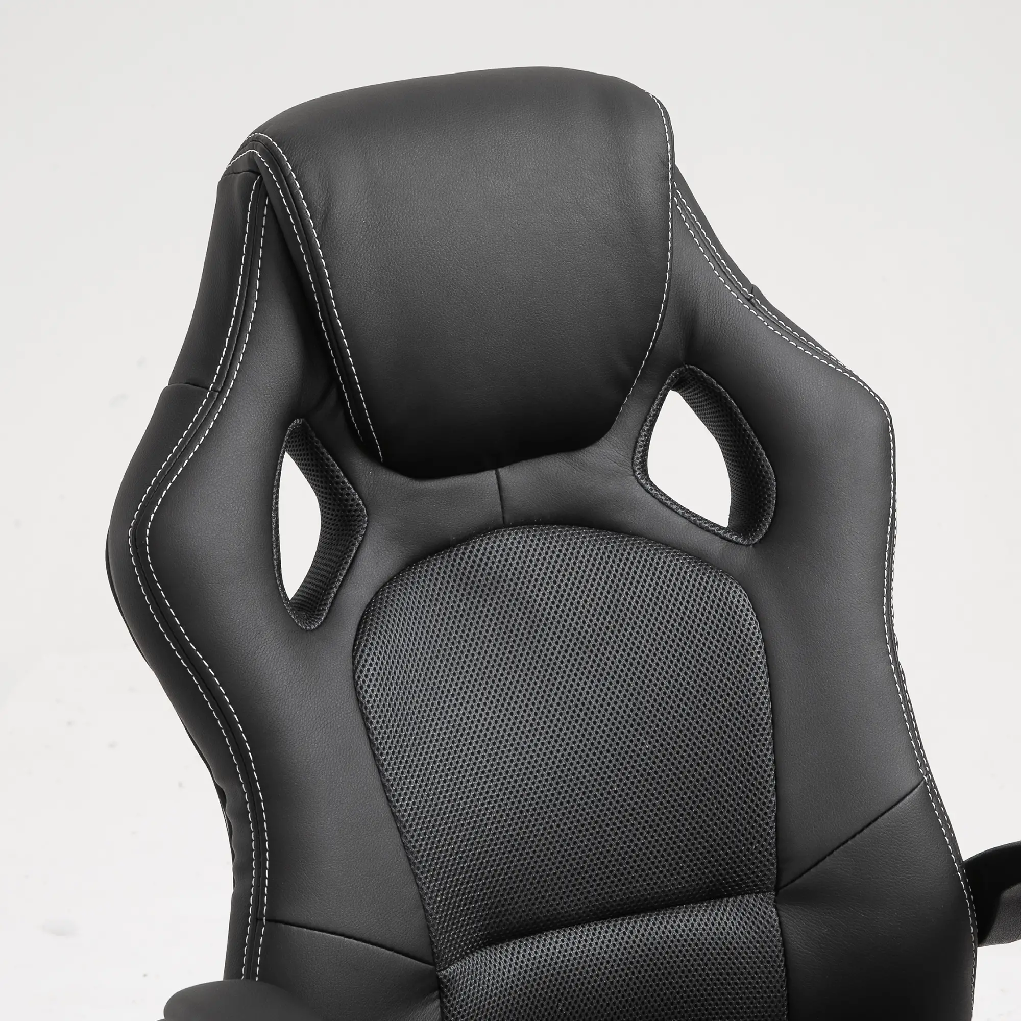 Racing Gaming Chair, Swivel Wheels, Padded Headrest, Tilt Function, Grey - Image 10