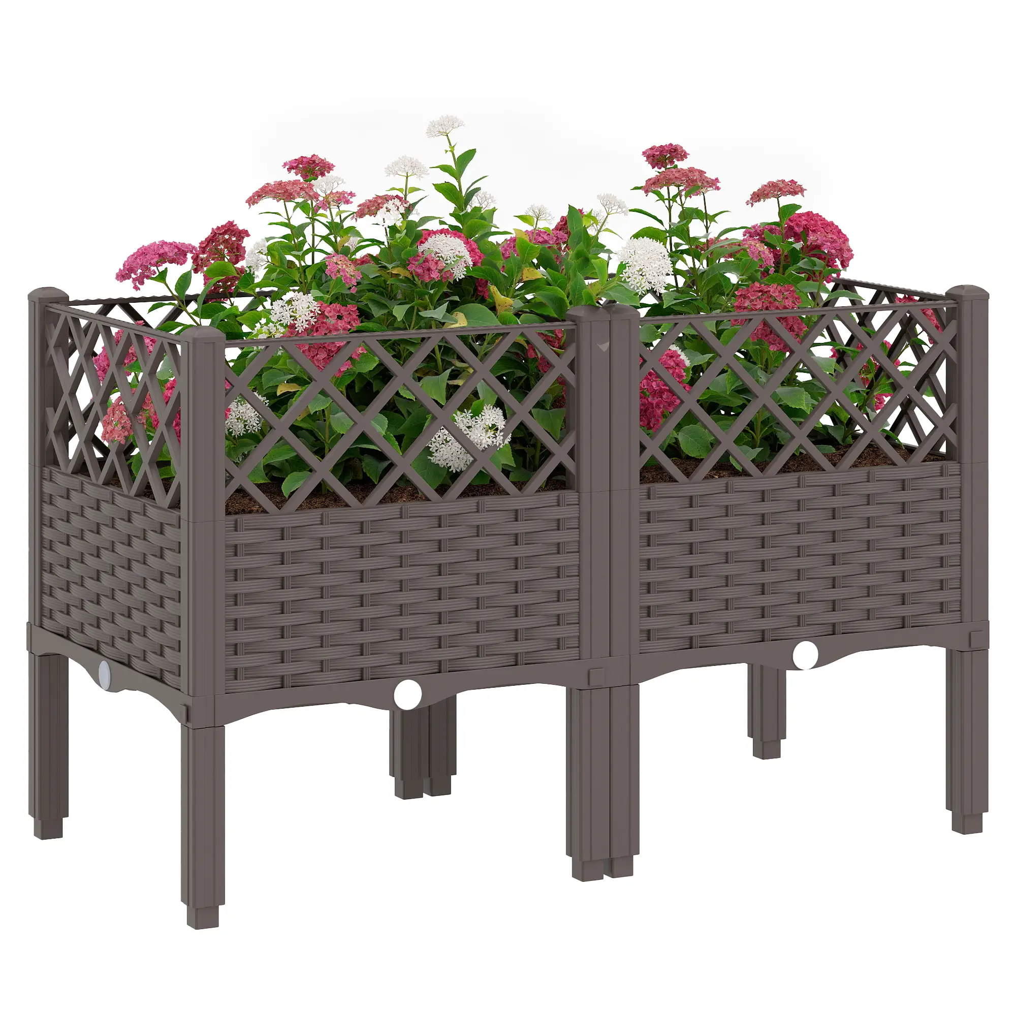 Raised Garden Bed With Legs, Self Watering Planter Box, 31.5" x 15.7" x 20.3" - Image 11