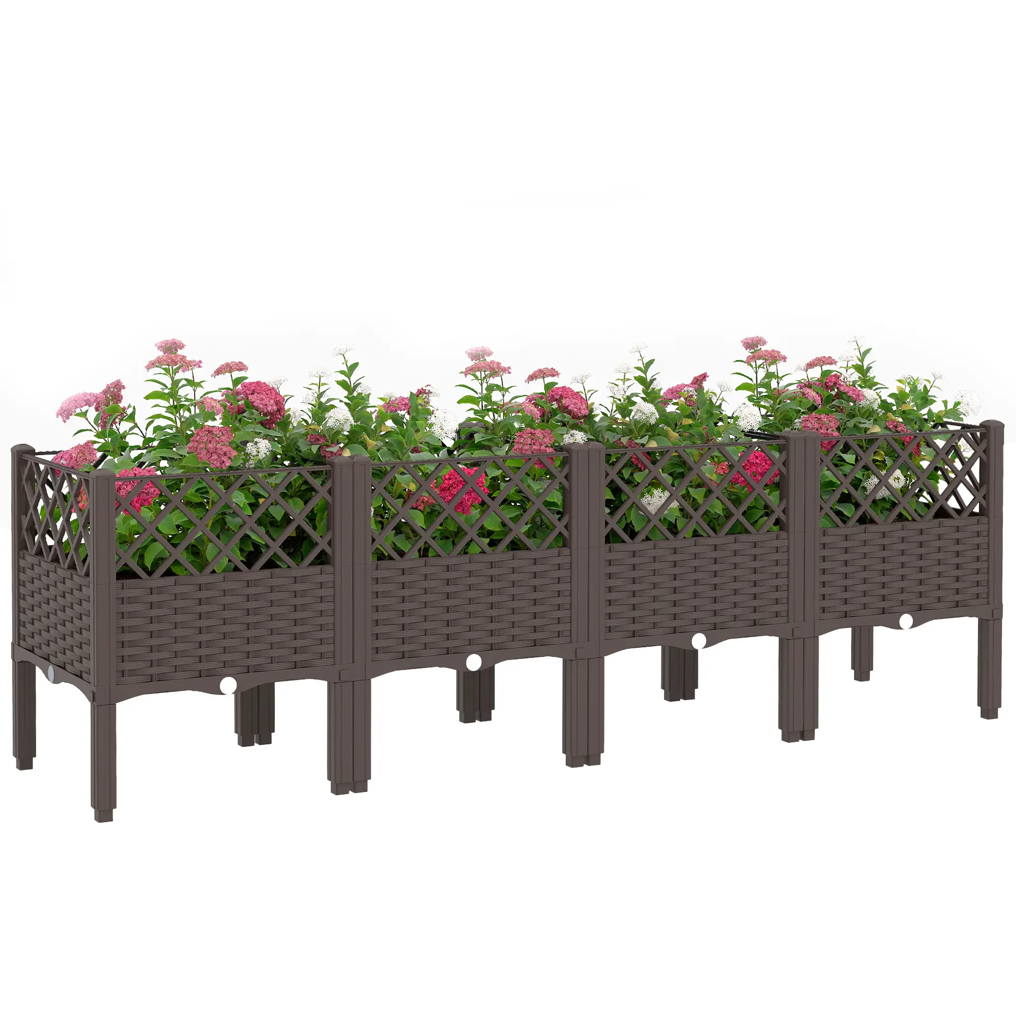 Raised Garden Bed With Legs, Self Watering Planter Box, 63" x 15.7" x 20.3" - Image 11