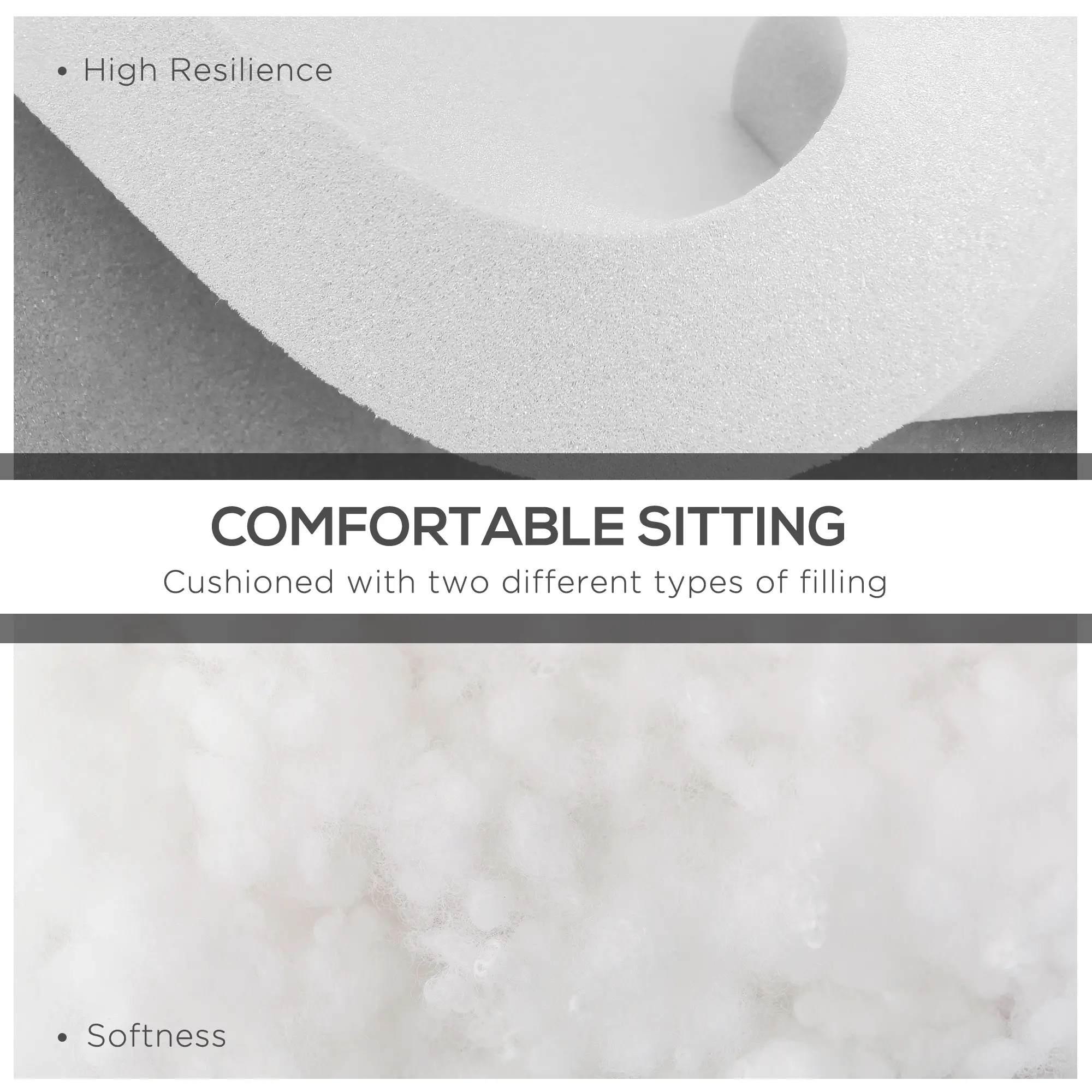 Rattan Furniture Replacement Cushions, 4 Piece, Cream White - Image 4