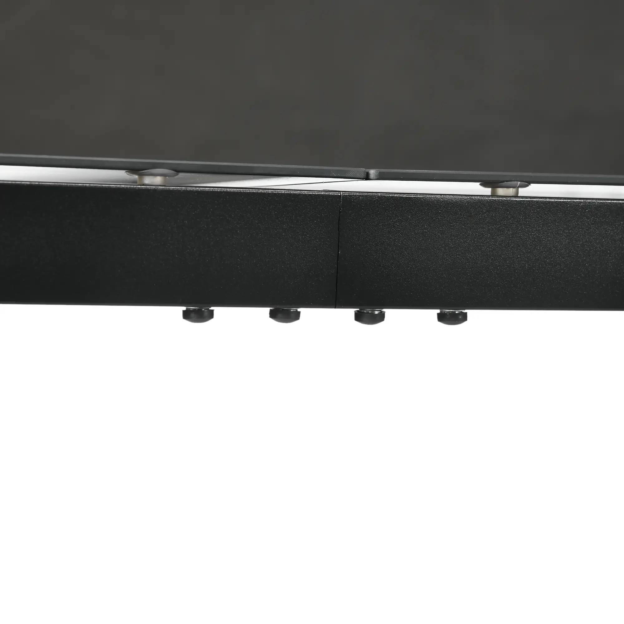Rectangular Outdoor Dining Table For 8, Tempered Glass Top, Aluminum Frame, 70.9" x 31.5" x 28.3", Black - Image 10