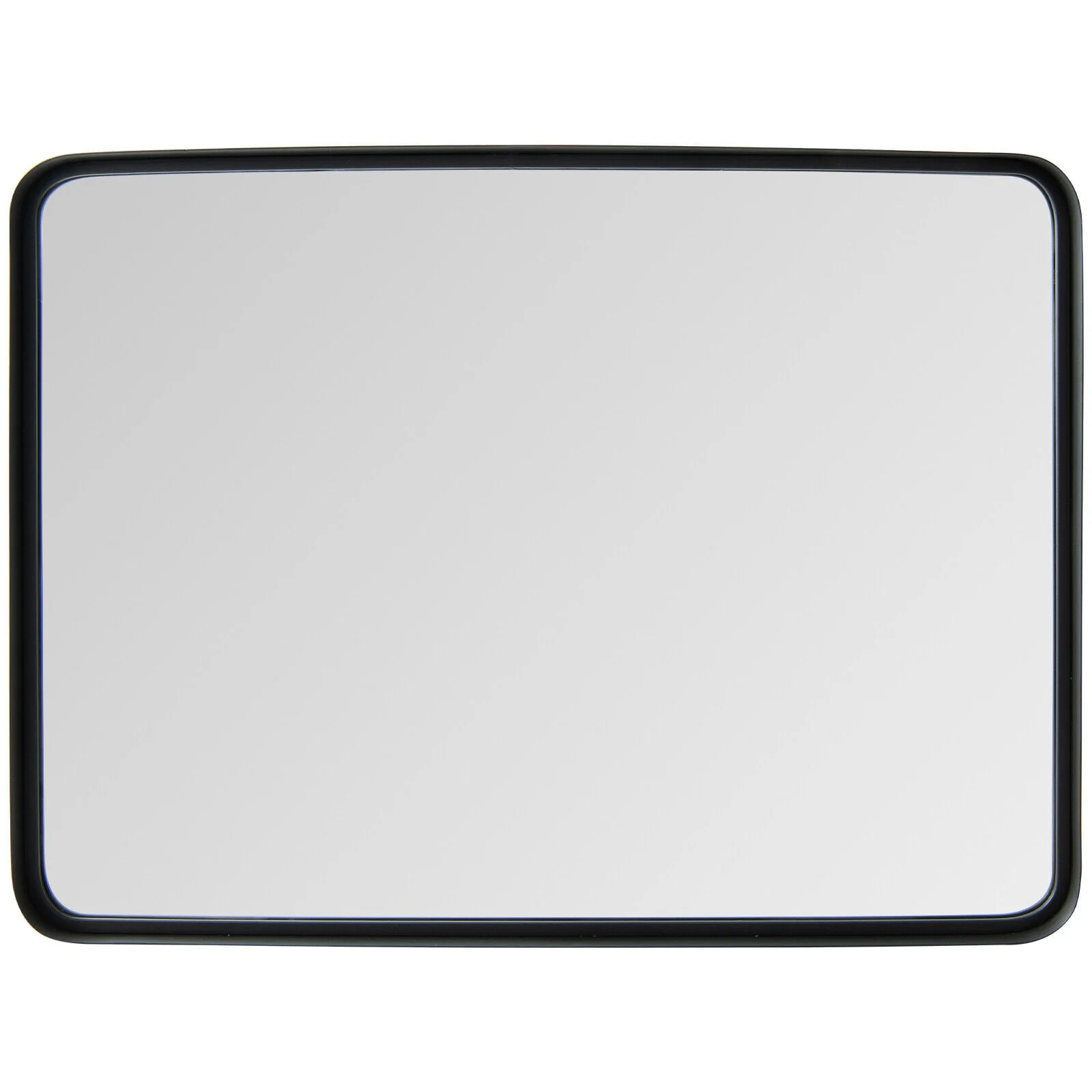 Rectangular Wall Mount Bathroom Mirror, Solid Steel Frame, M, Black