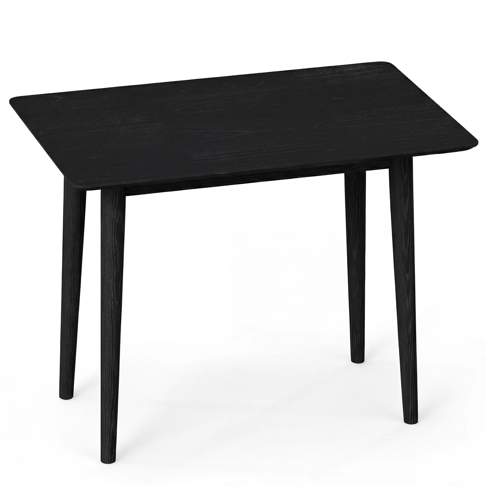Rectangular Wooden Dining Table, 34 Inch, Farmhouse Kitchen Table, Black