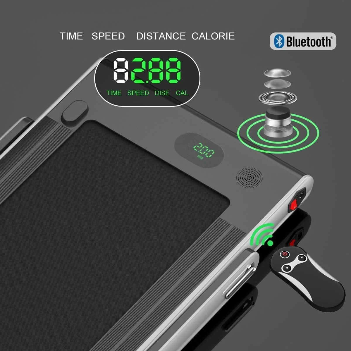 Remote Control For Treadmill, Infrared Technology, Black - Image 4