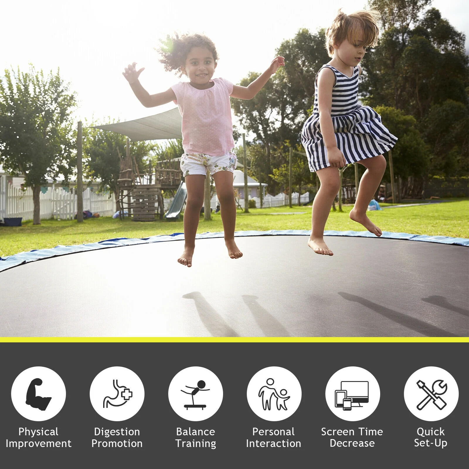 Replacement Jumping Mat, 15 ft, Black - Image 10
