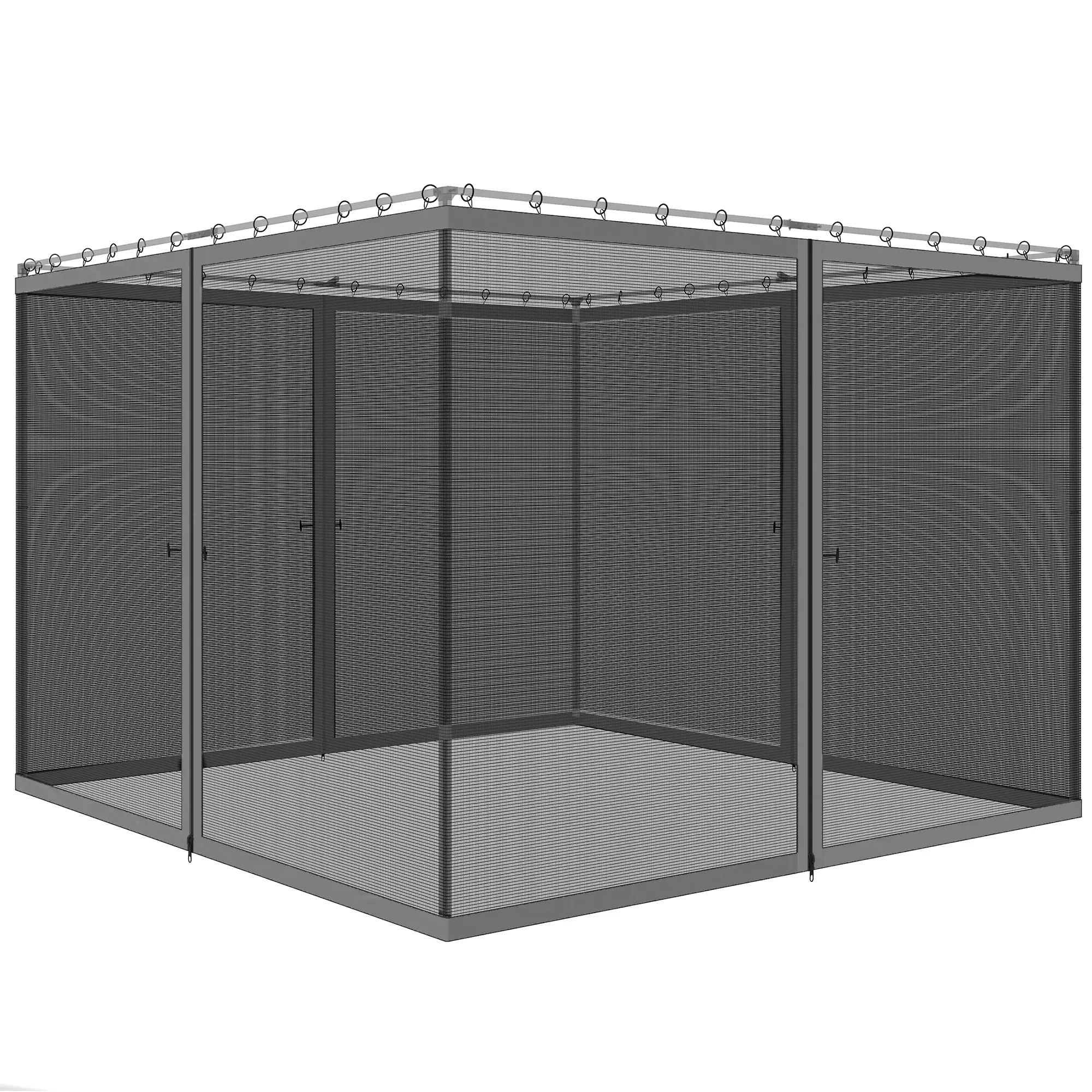 Replacement Mosquito Netting, 13' x 13', Black, Dark Grey