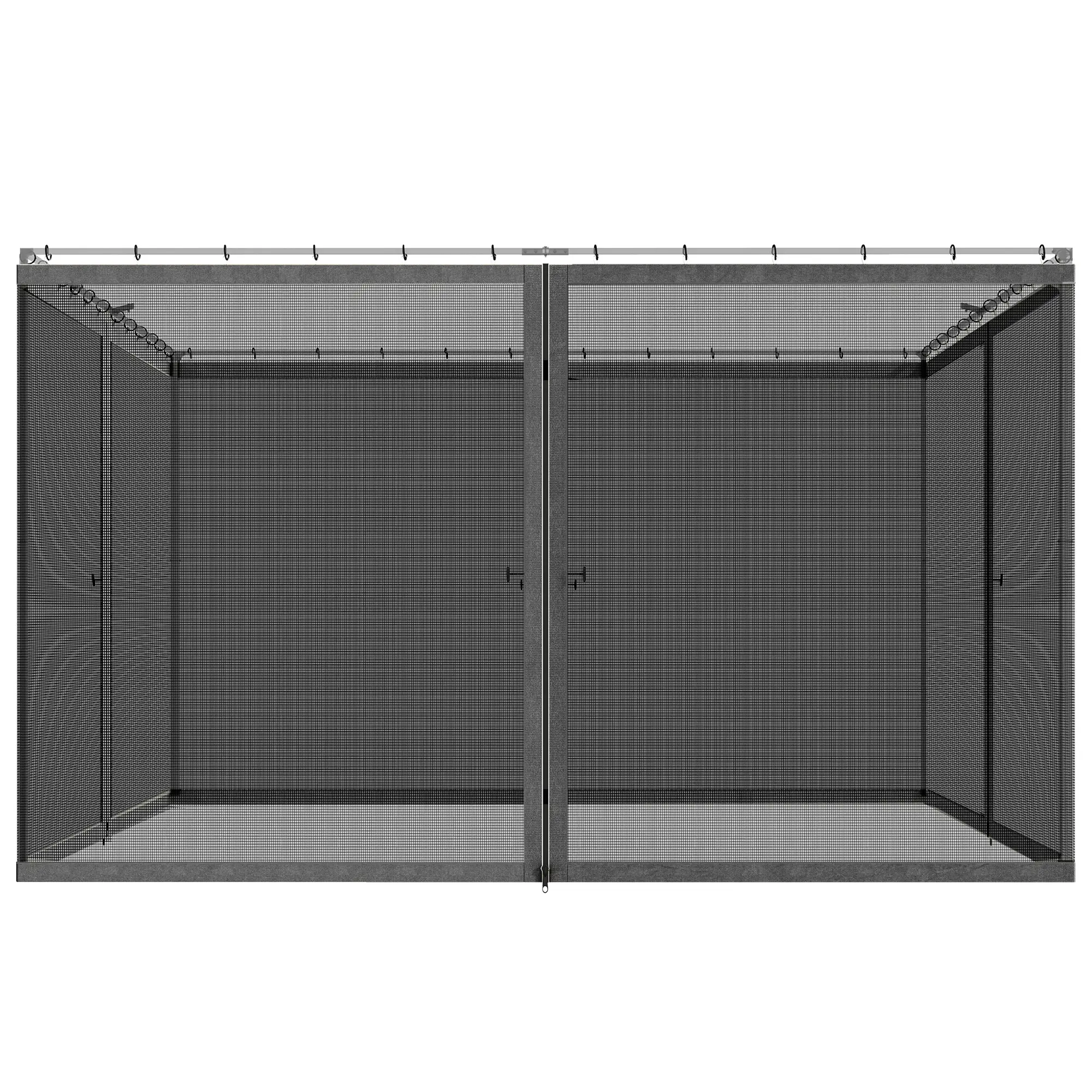 Replacement Mosquito Netting, 13' x 13', Black, Dark Grey - Image 11