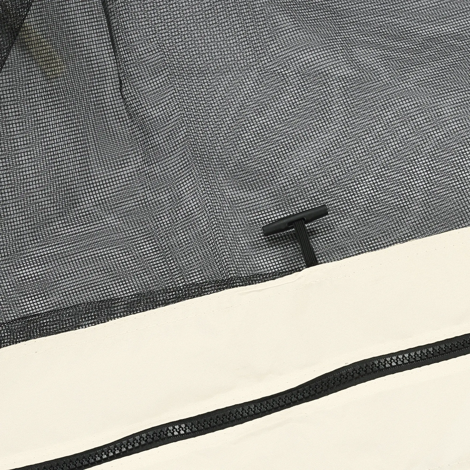 Replacement Mosquito Netting, Gazebo 12' x 12', Cream White, Black - Image 10