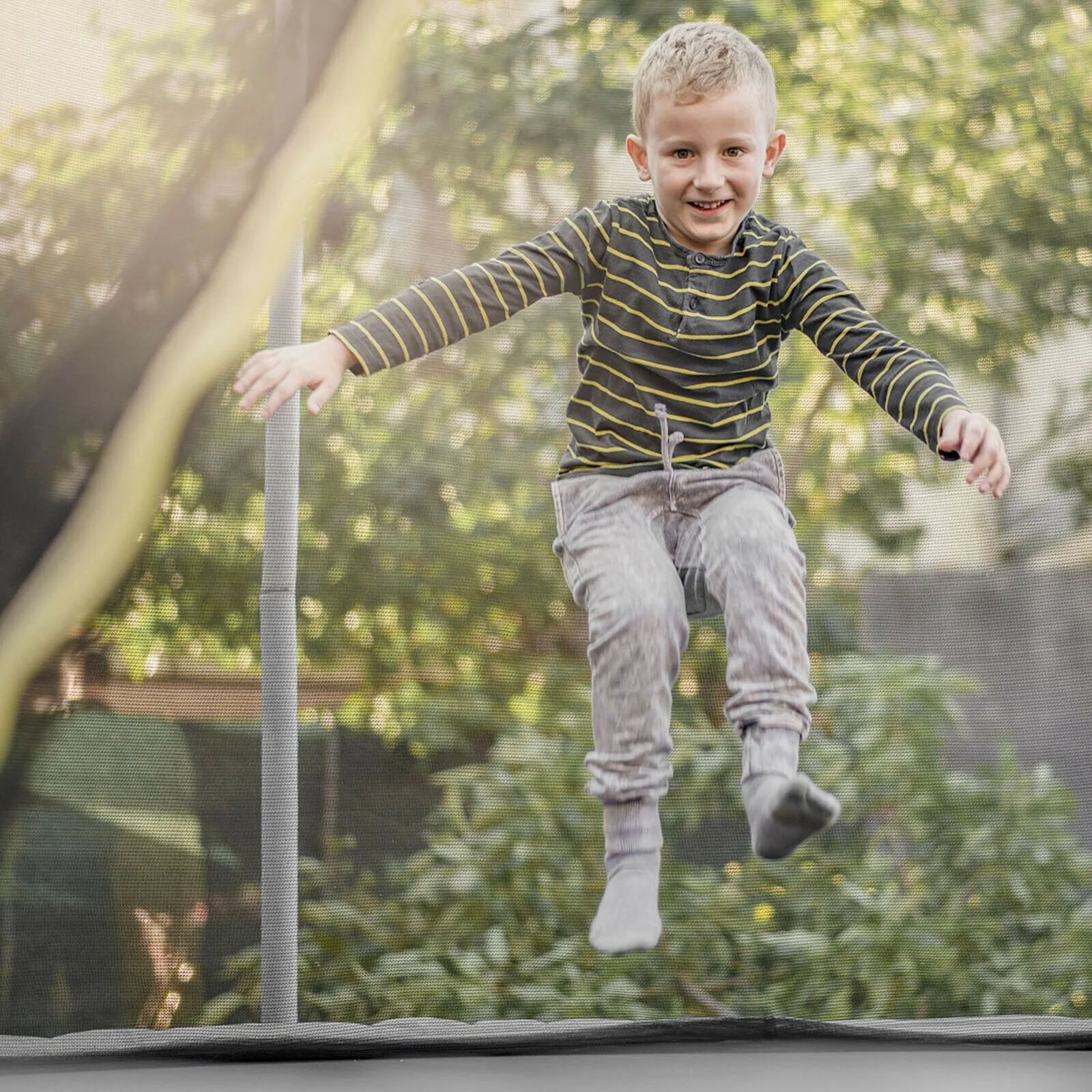 Replacement Weather-Resistant Trampoline Safety Enclosure Net, 15 ft, Black - Image 2