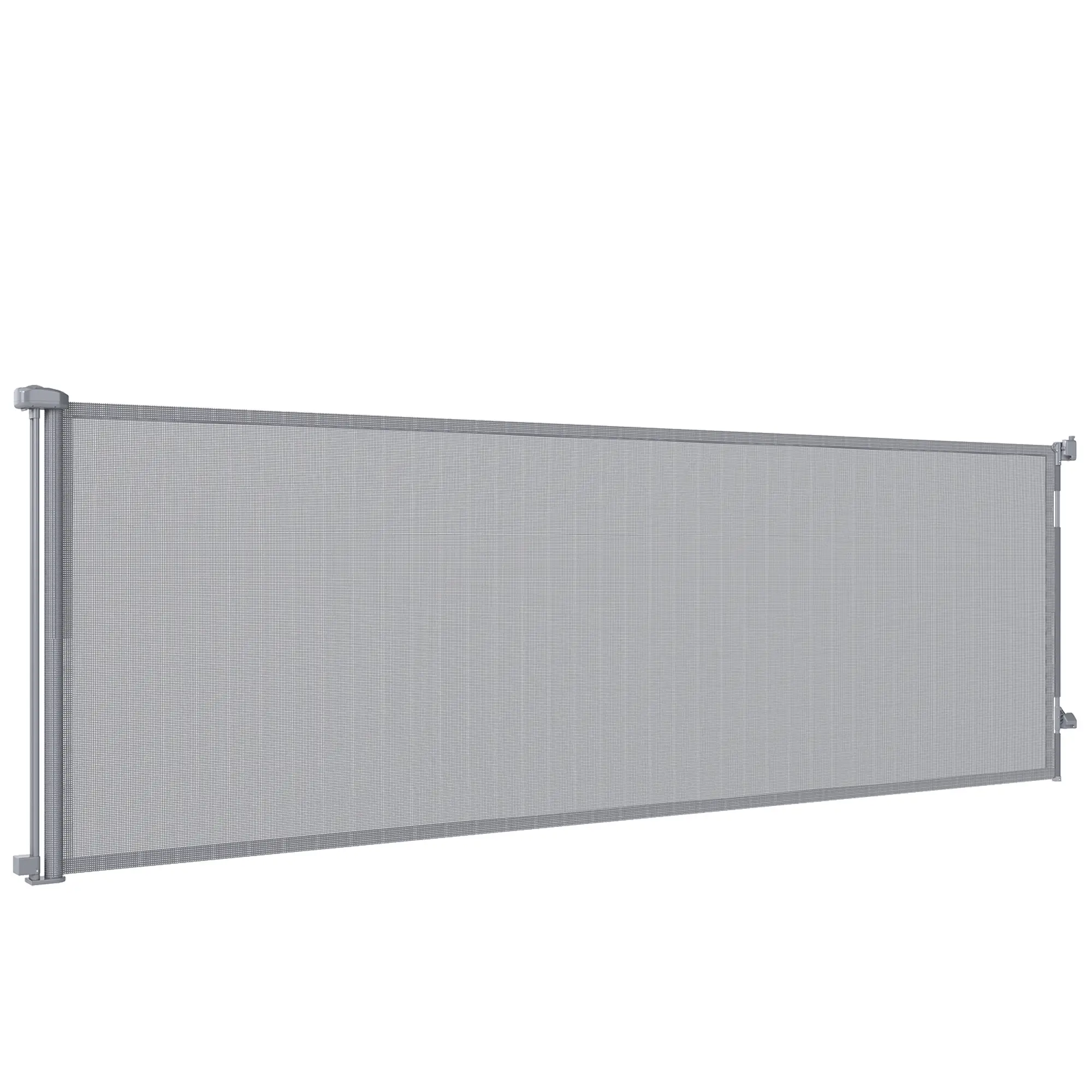 Retractable Dog Gate, 41" Tall, 122" Wide, Mesh Pet Gate