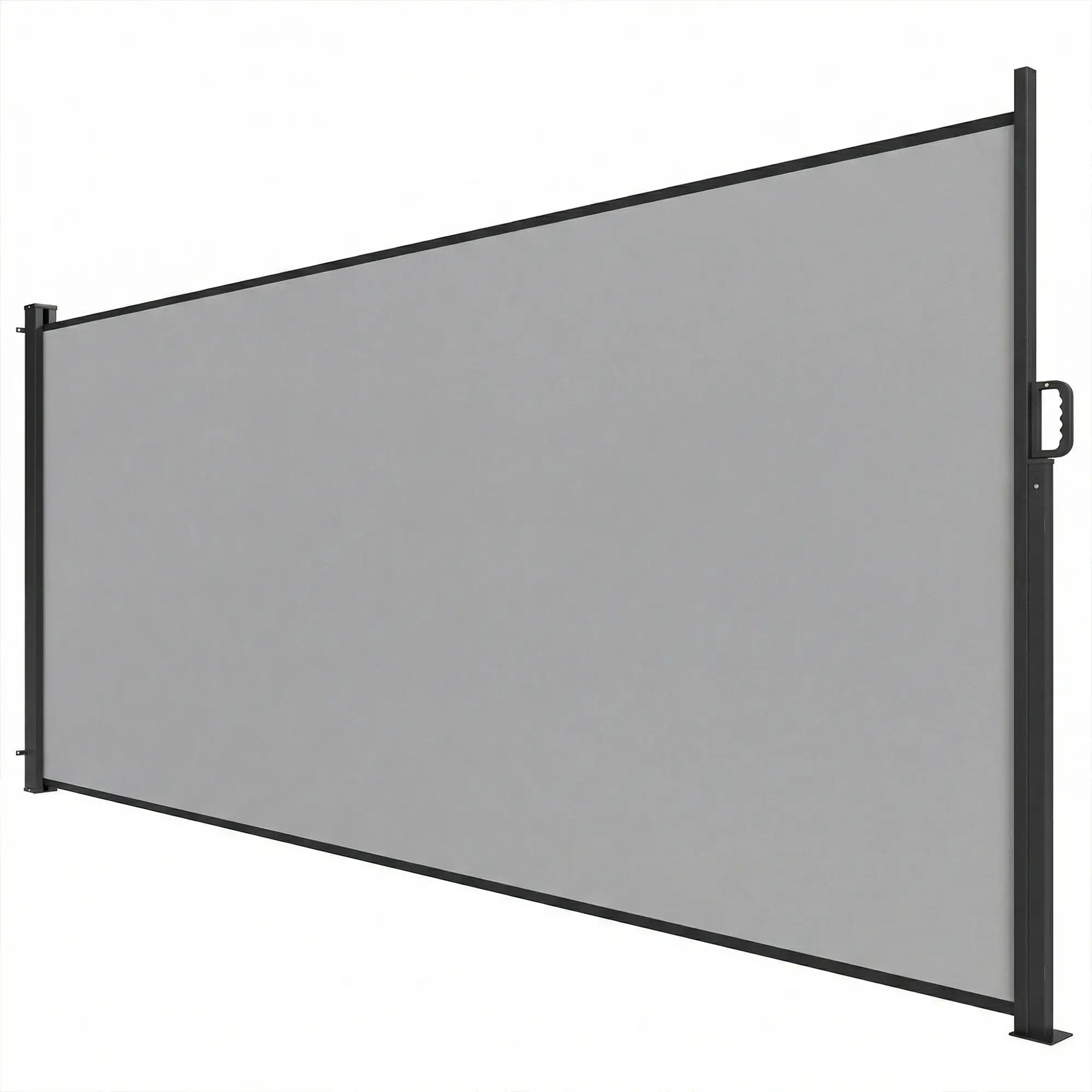 Retractable Side Awning, 165" x 73", Water-Resistant, UV 50+, Light Grey - Image 11