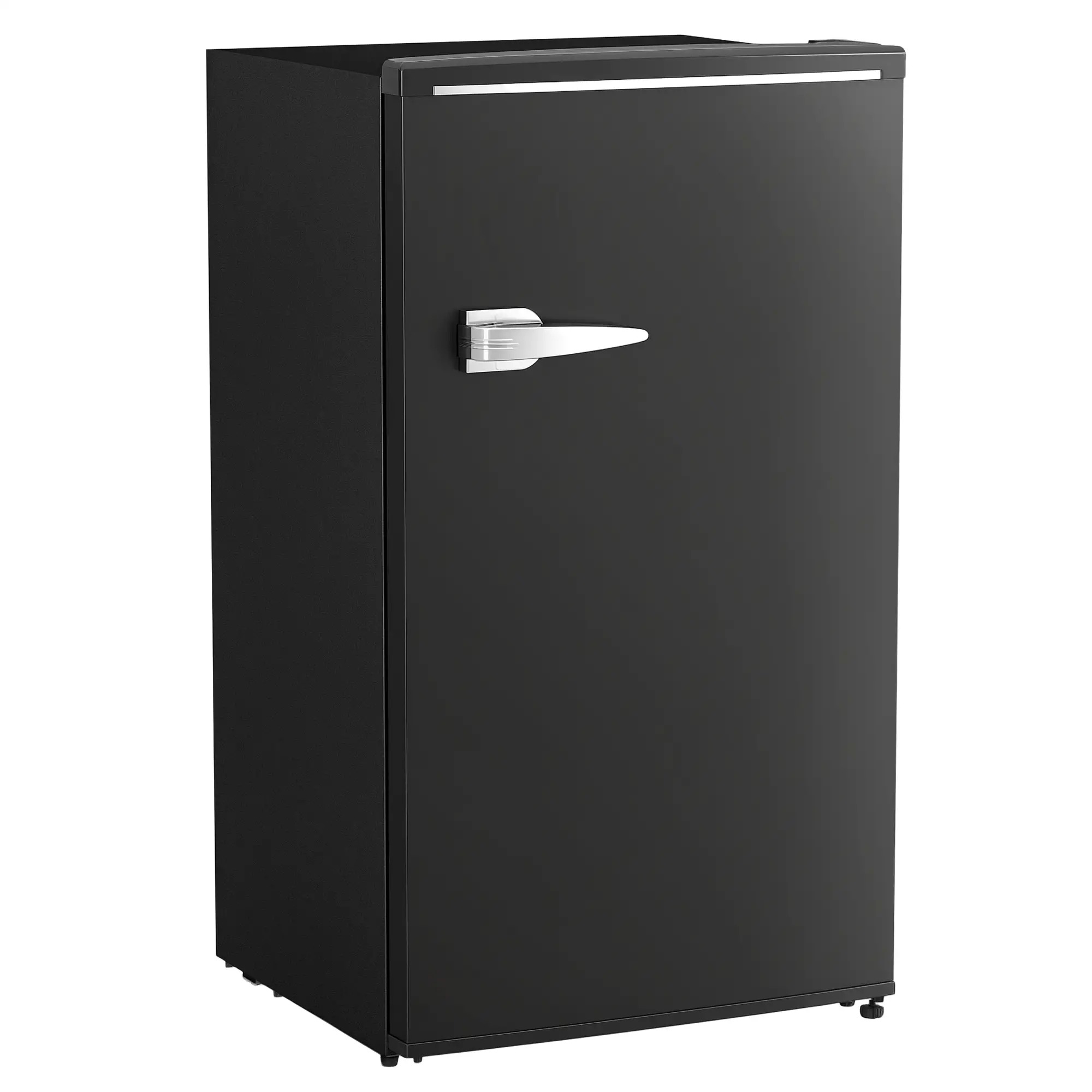 Retro Mini Fridge, 3.1 Cu. Ft, Adjustable Thermostat, 2 Glass Shelves, Black - Image 11