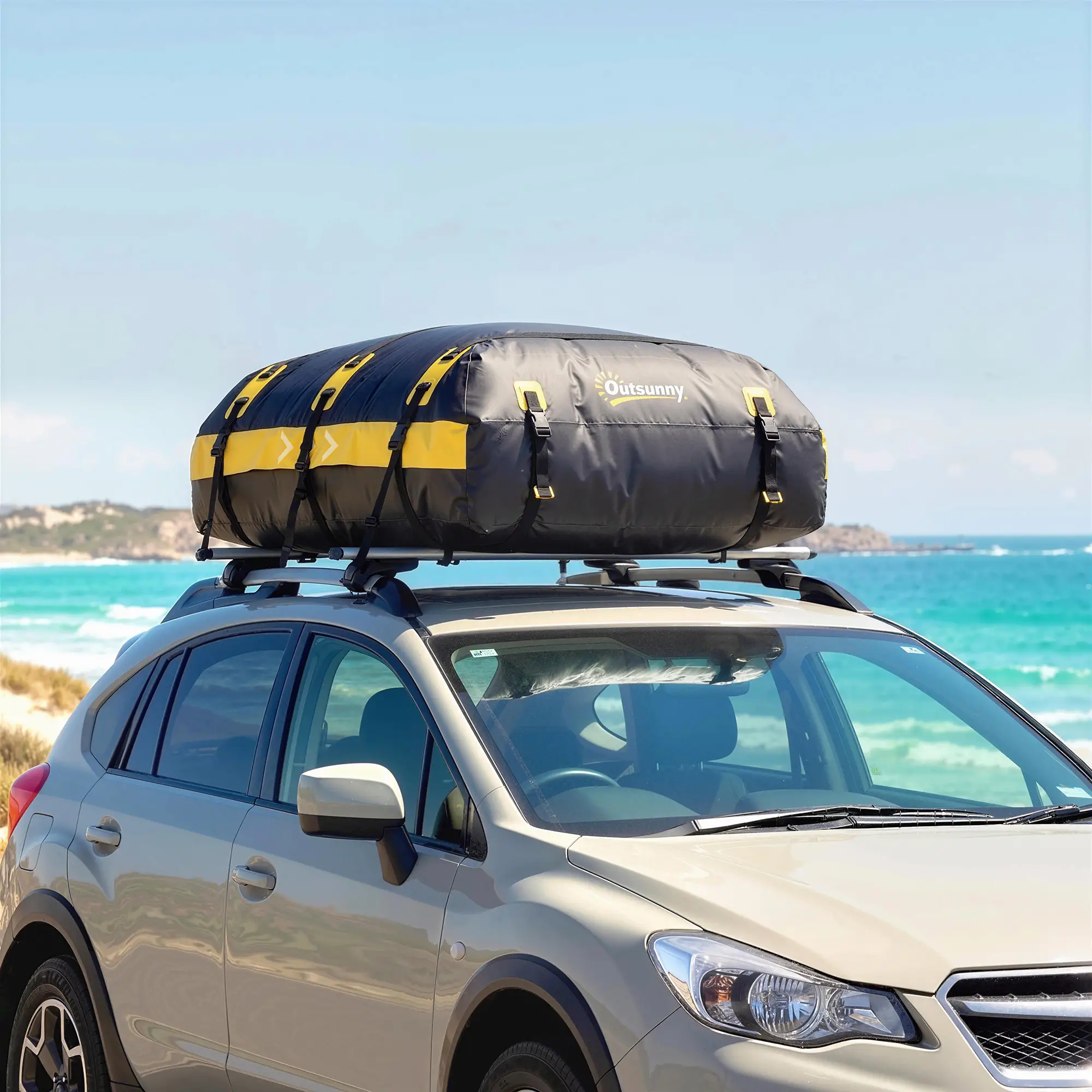 Rooftop Cargo Carrier, 21 Cubic Feet, Waterproof Soft-Shell Storage Bag, Yellow - Image 2