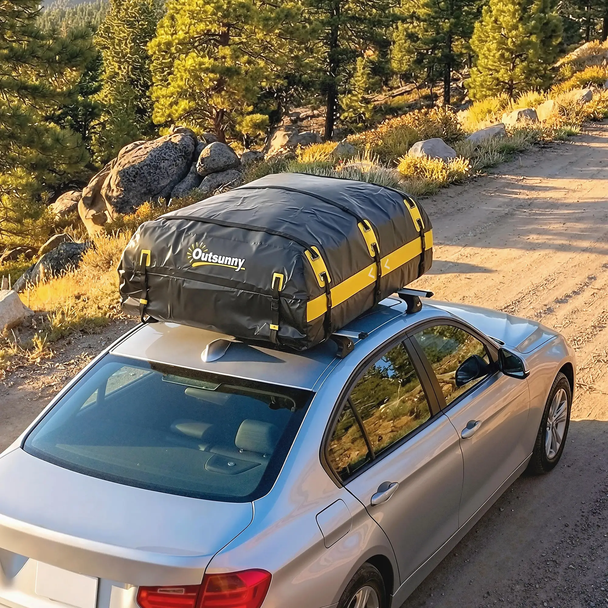 Rooftop Cargo Carrier, 21 Cubic Feet, Waterproof Soft-Shell Storage Bag, Yellow - Image 8