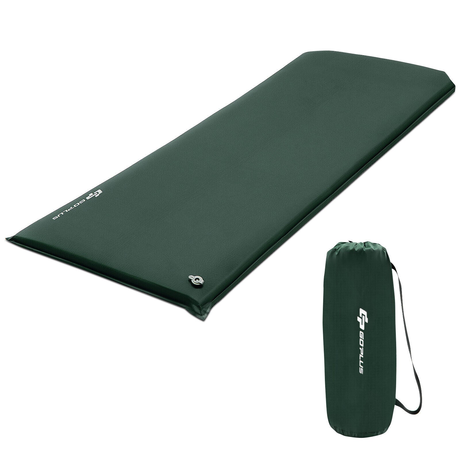 Self-Inflating Lightweight Folding Foam Sleeping Cot, Green - Image 4