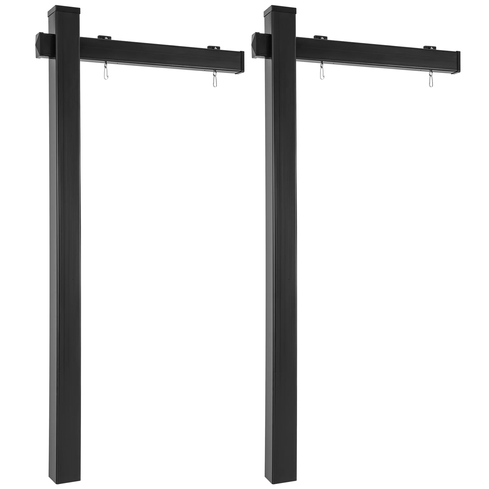 Set Of 2 6 Feet Vinyl UPVC Real Estate Yard Sign Post, Black - Image 2