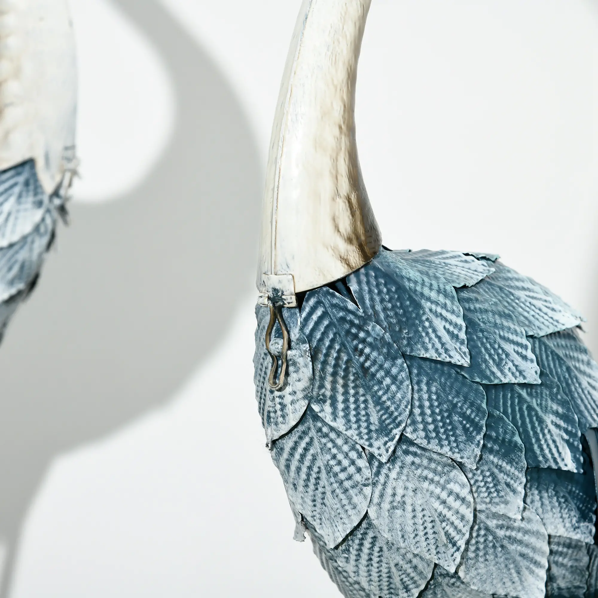 Set of 2 Crane Garden Sculptures, 28.5"-29.1", Blue - Image 10