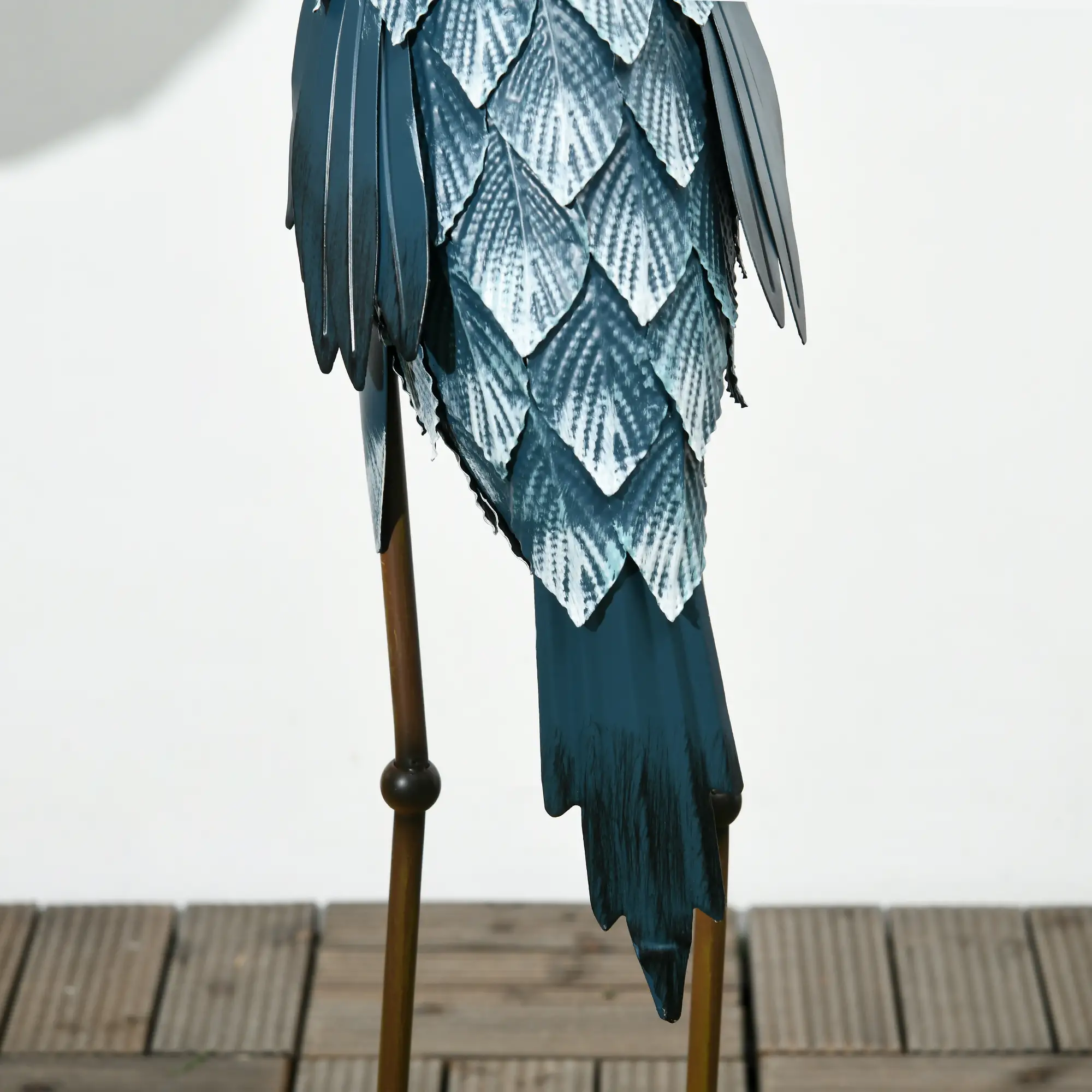 Set of 2 Crane Garden Sculptures, 28.5"-29.1", Blue - Image 9