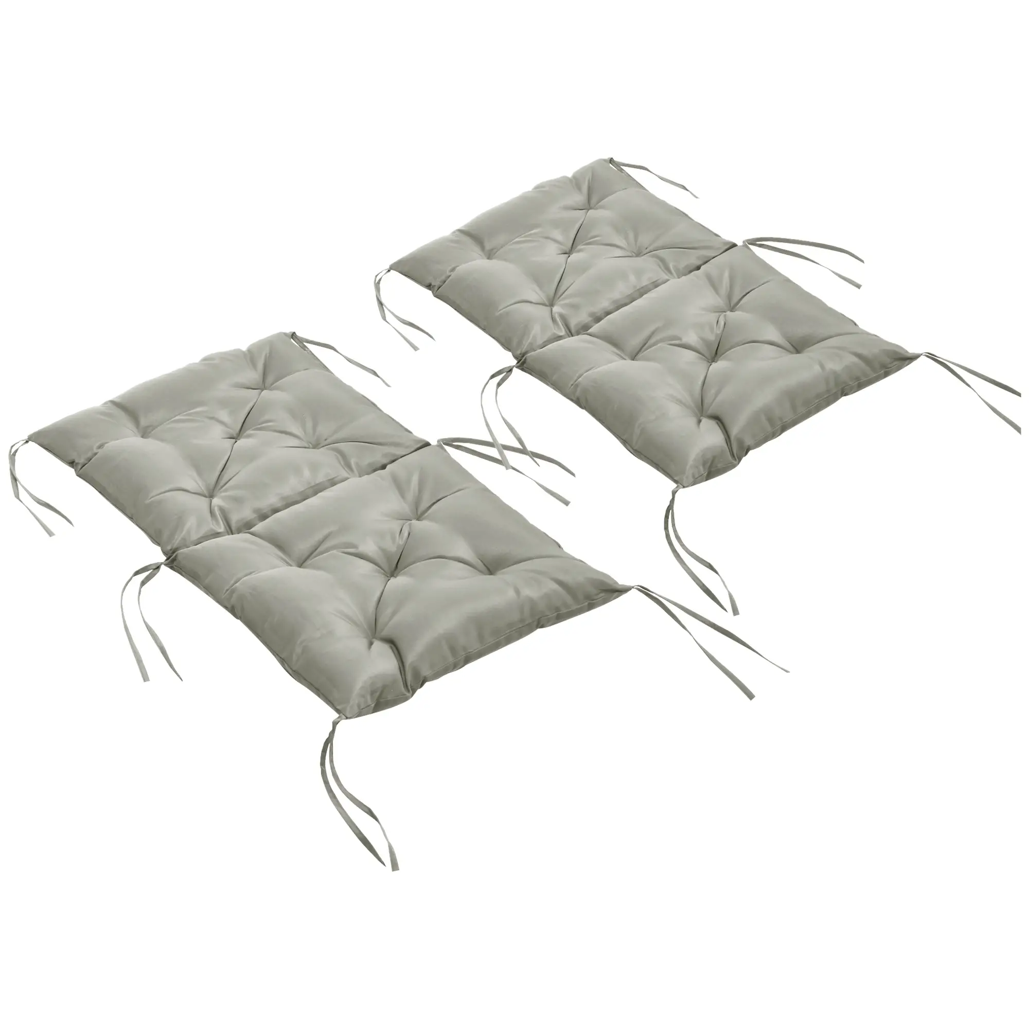 Set of 2 Garden Chair Cushions, Seat Pad with Backrest, Outdoor & Indoor Use - Image 10